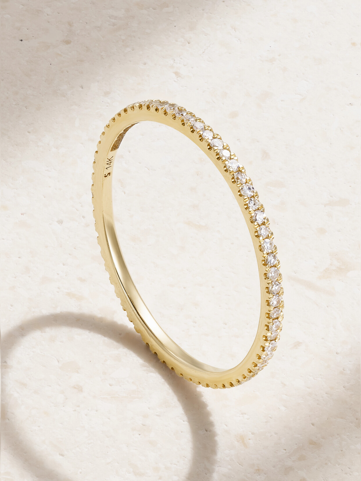 Stone And Strand Gold Diamond Ring