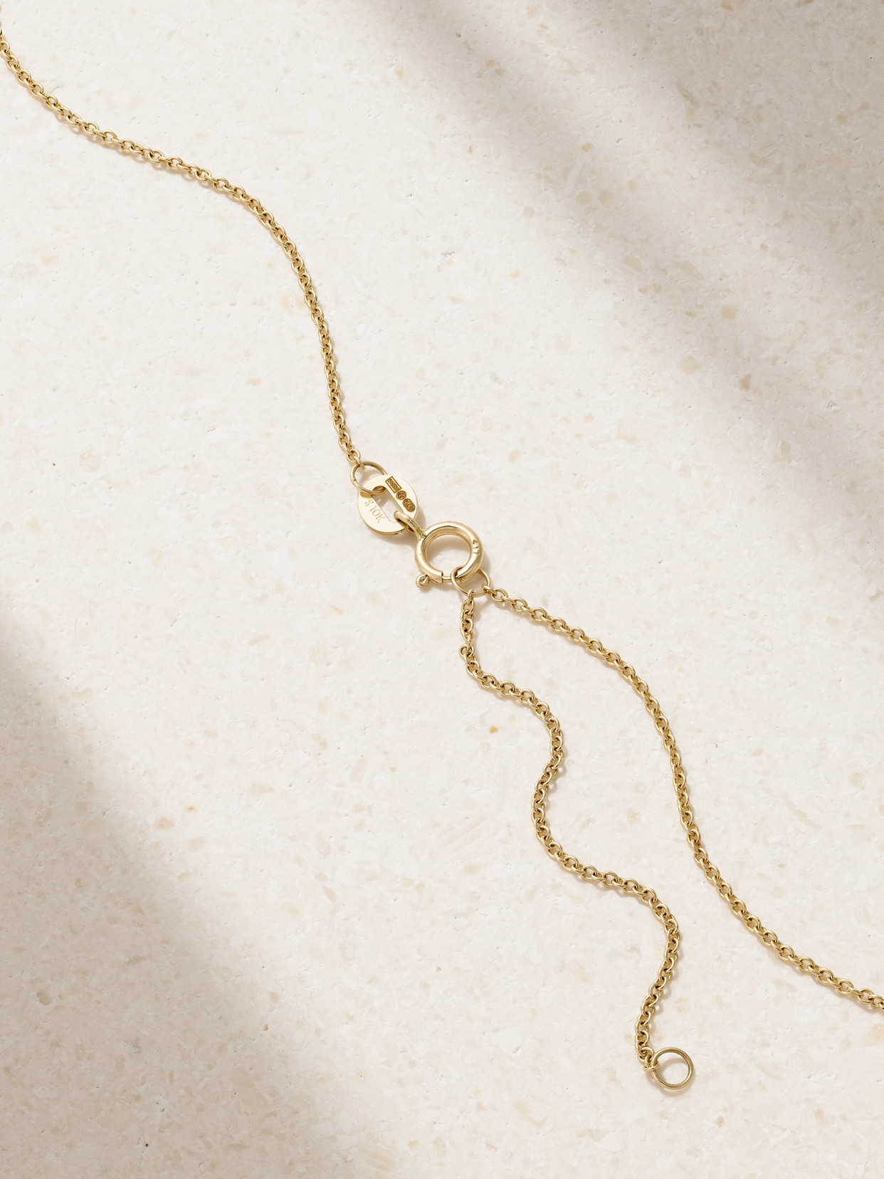 STONE AND STRAND GOLD DIAMOND NECKLACE
