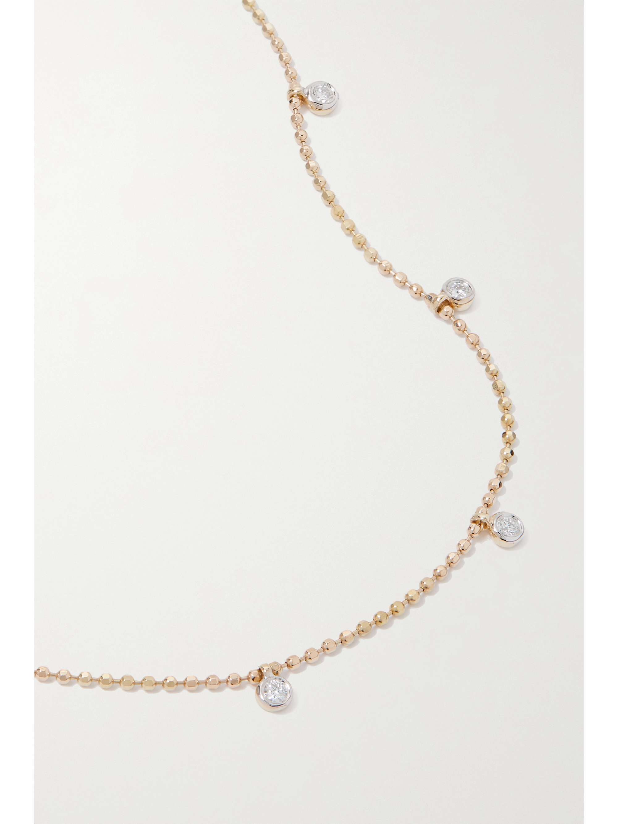 Gold Gold diamond necklace STONE AND STRAND NETAPORTER
