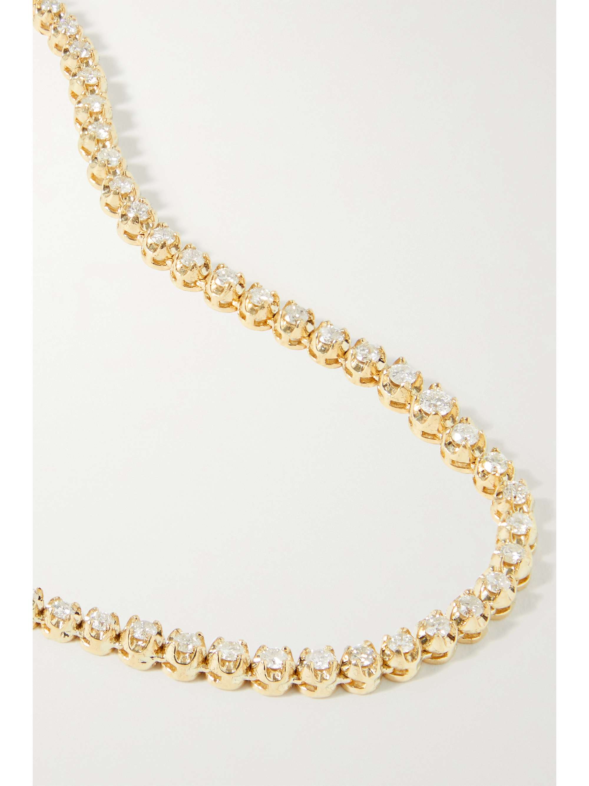 STONE AND STRAND Noble 10-karat gold diamond necklace