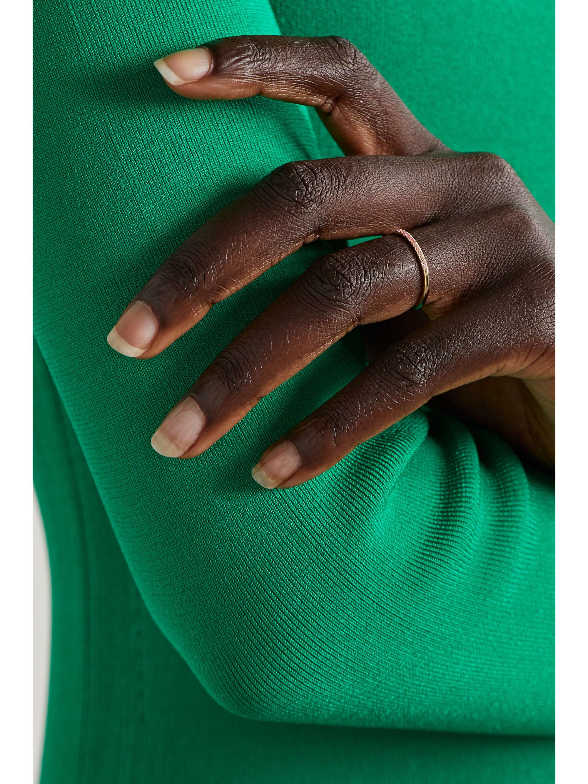 STONE AND STRAND 14karat gold sapphire ring NETAPORTER