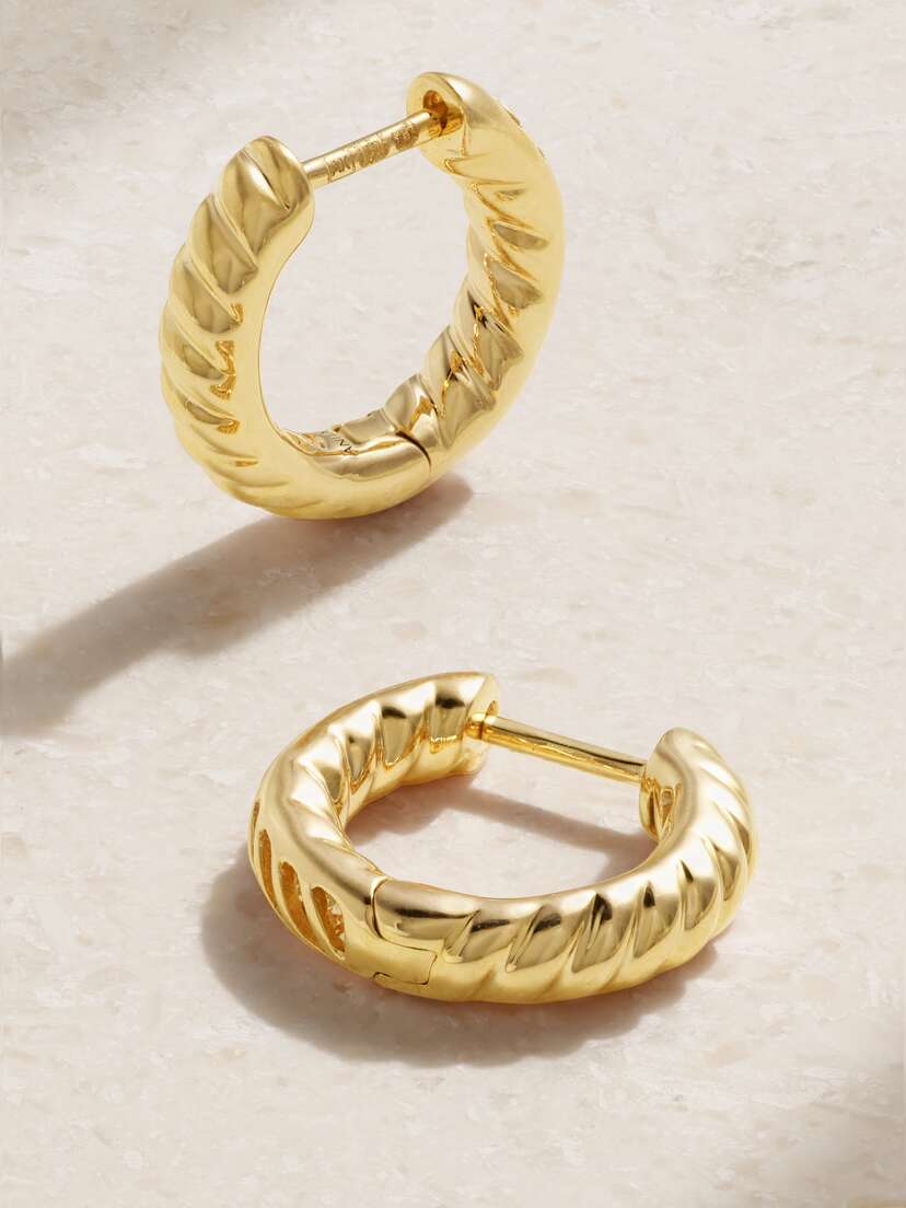 Anita Ko Zoe 18-karat Gold Hoop Earrings