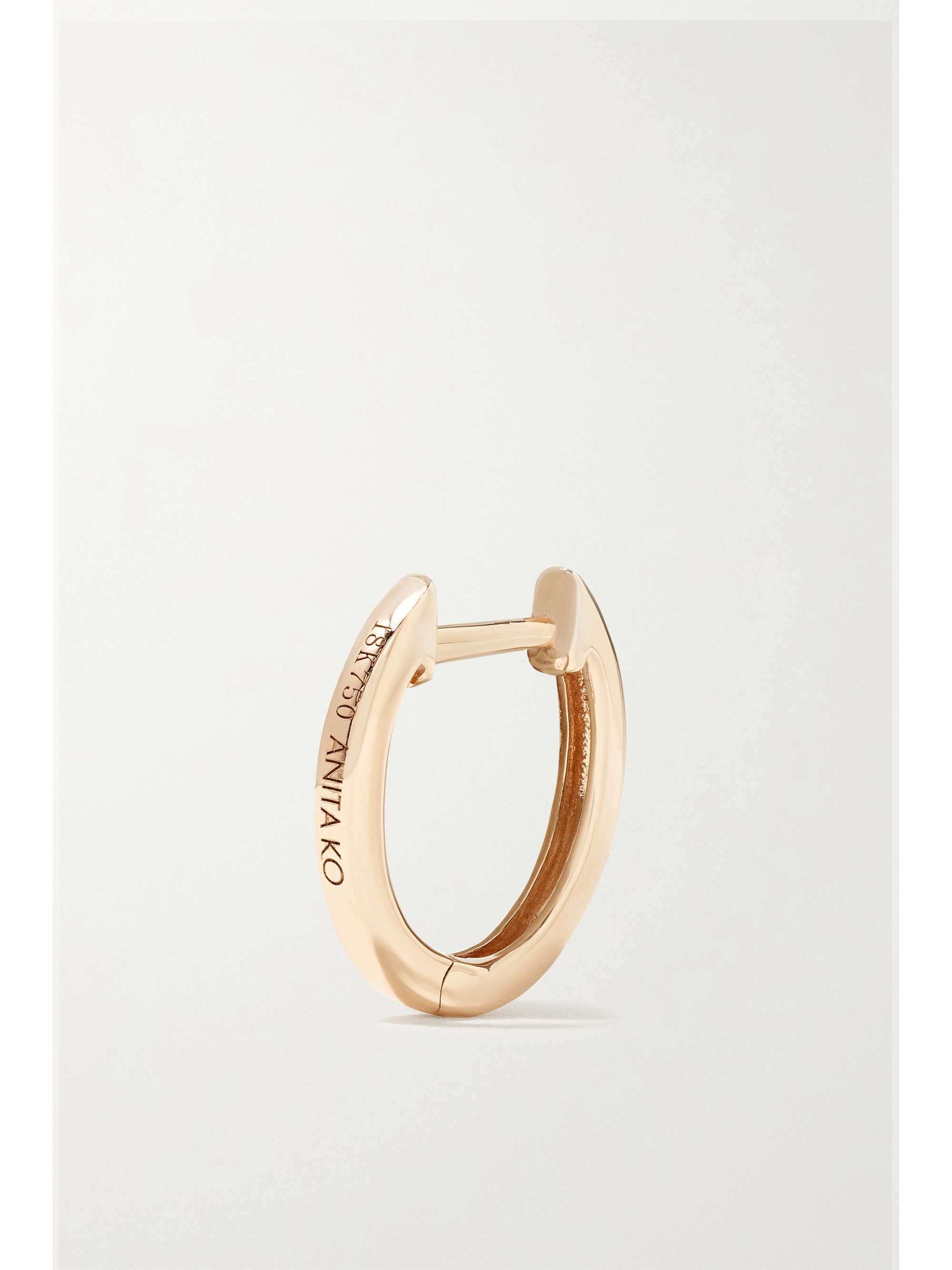 ANITA KO Huggies 18-karat gold hoop earrings