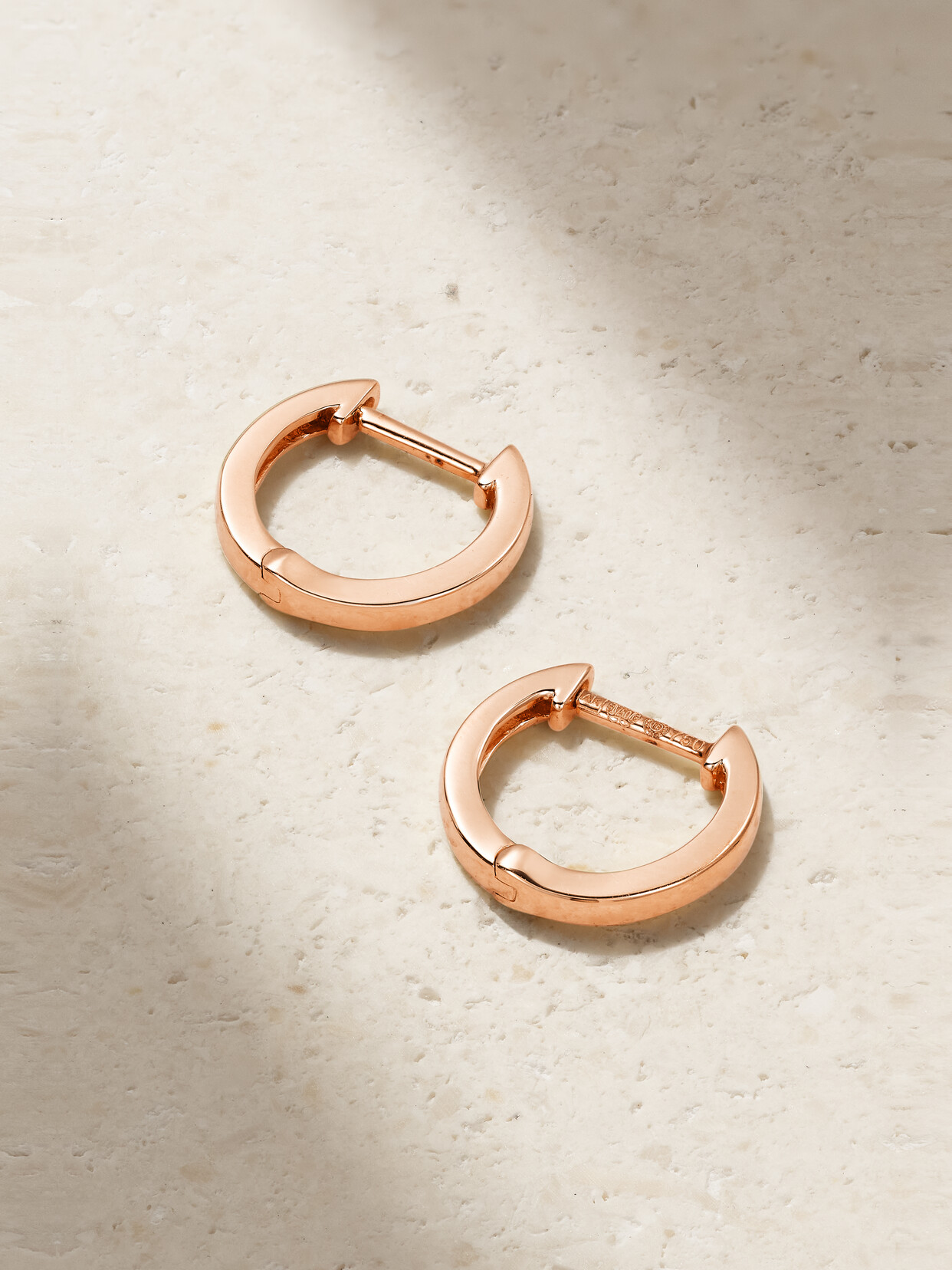 Anita Ko Huggies 18-karat Rose Gold Hoop Earrings