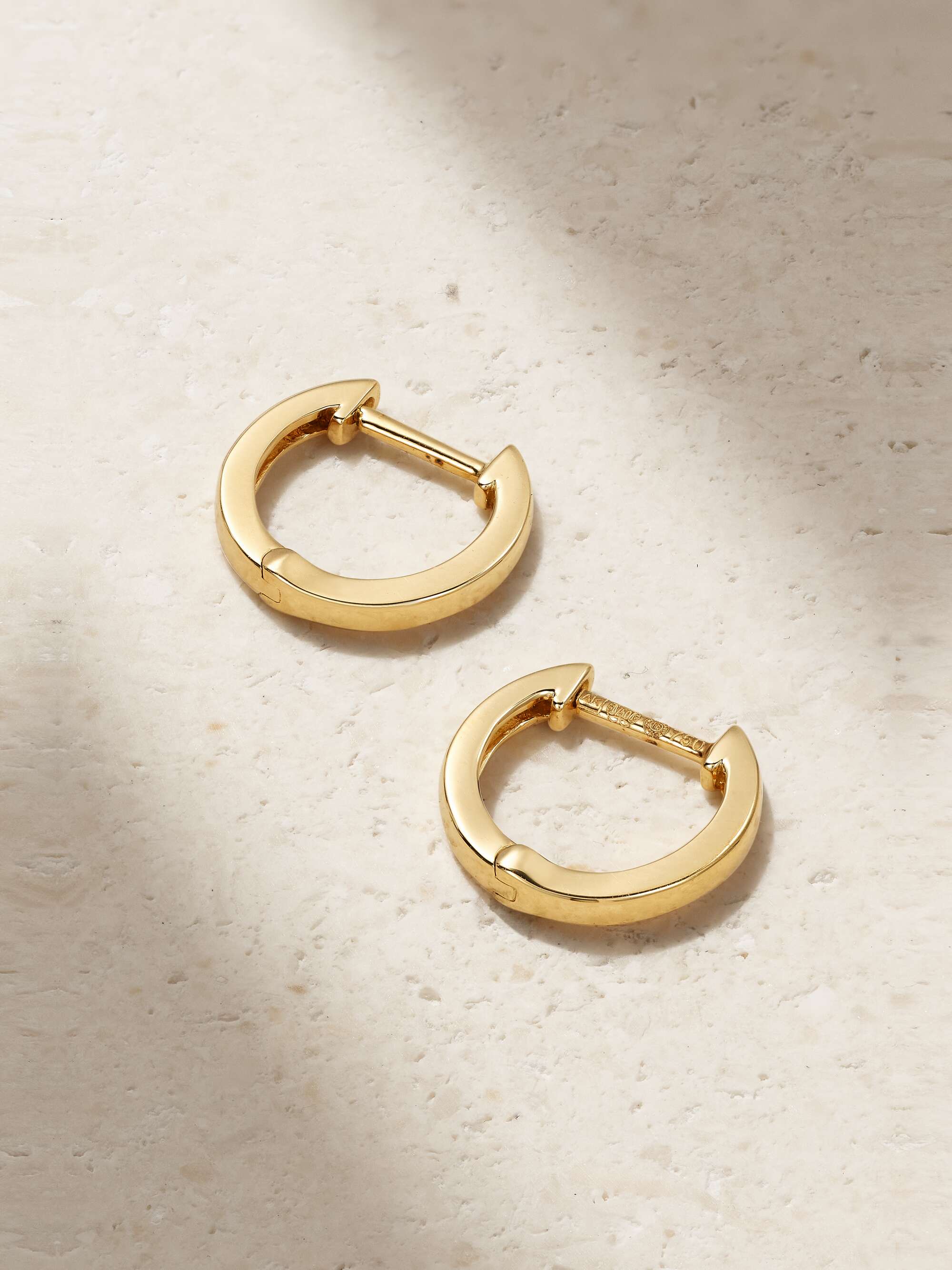 ANITA KO Huggies 18 karat gold hoop earrings NET A PORTER