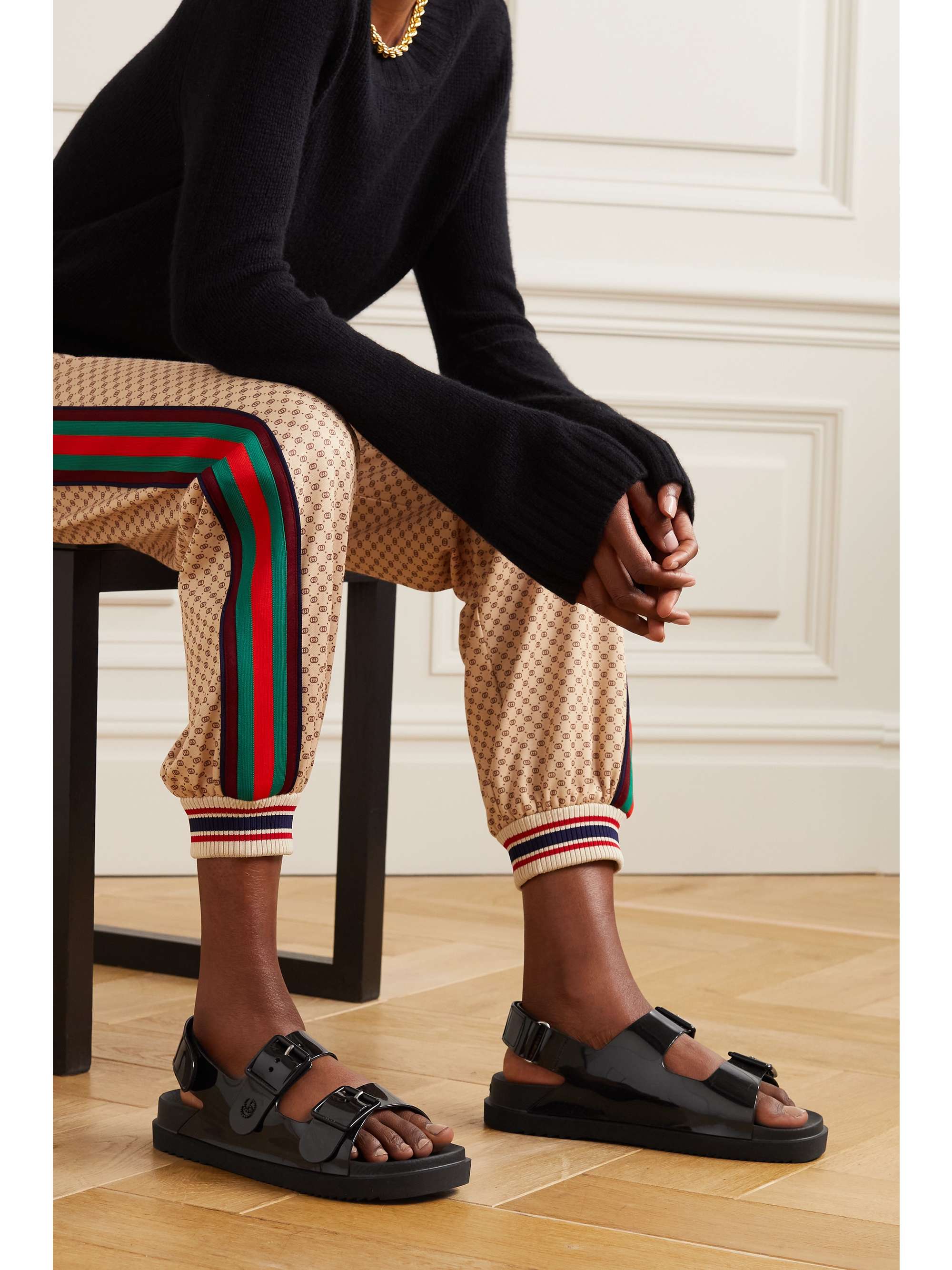 GUCCI Isla buckled rubber sandals