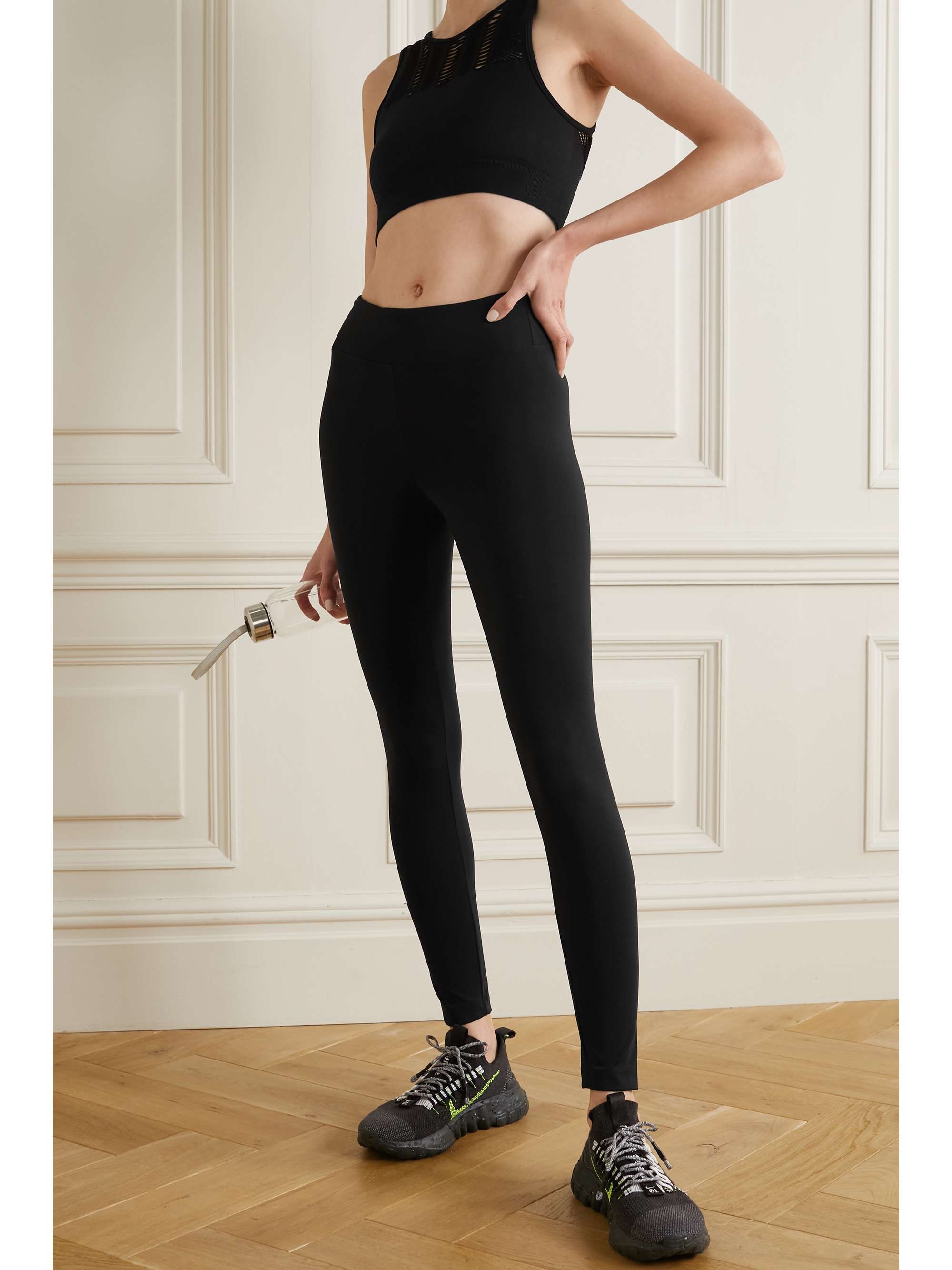 Black Drive stretch leggings | KORAL 