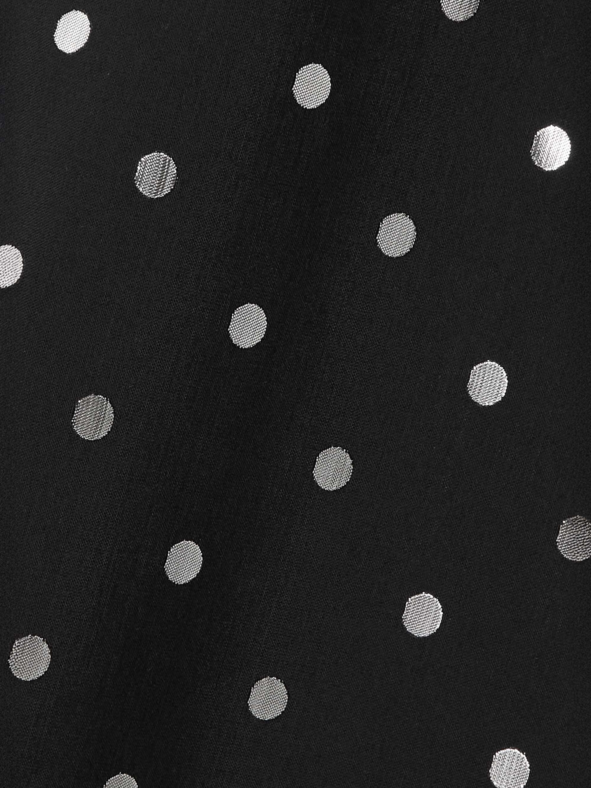 RASARIO Strapless polka-dot jacquard midi dress
