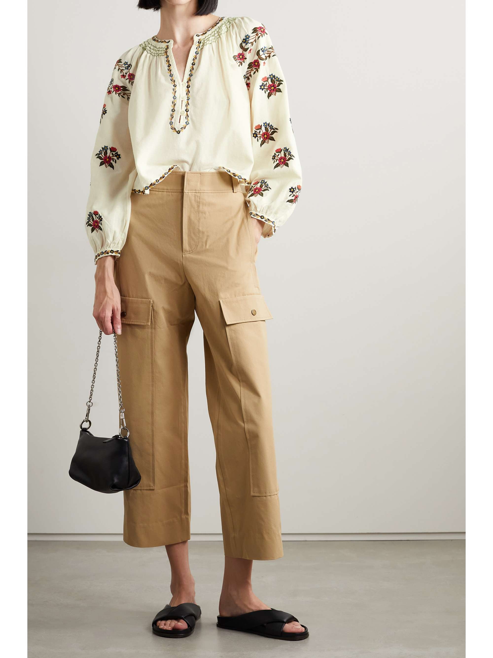 Ivory The Passage embroidered cotton 