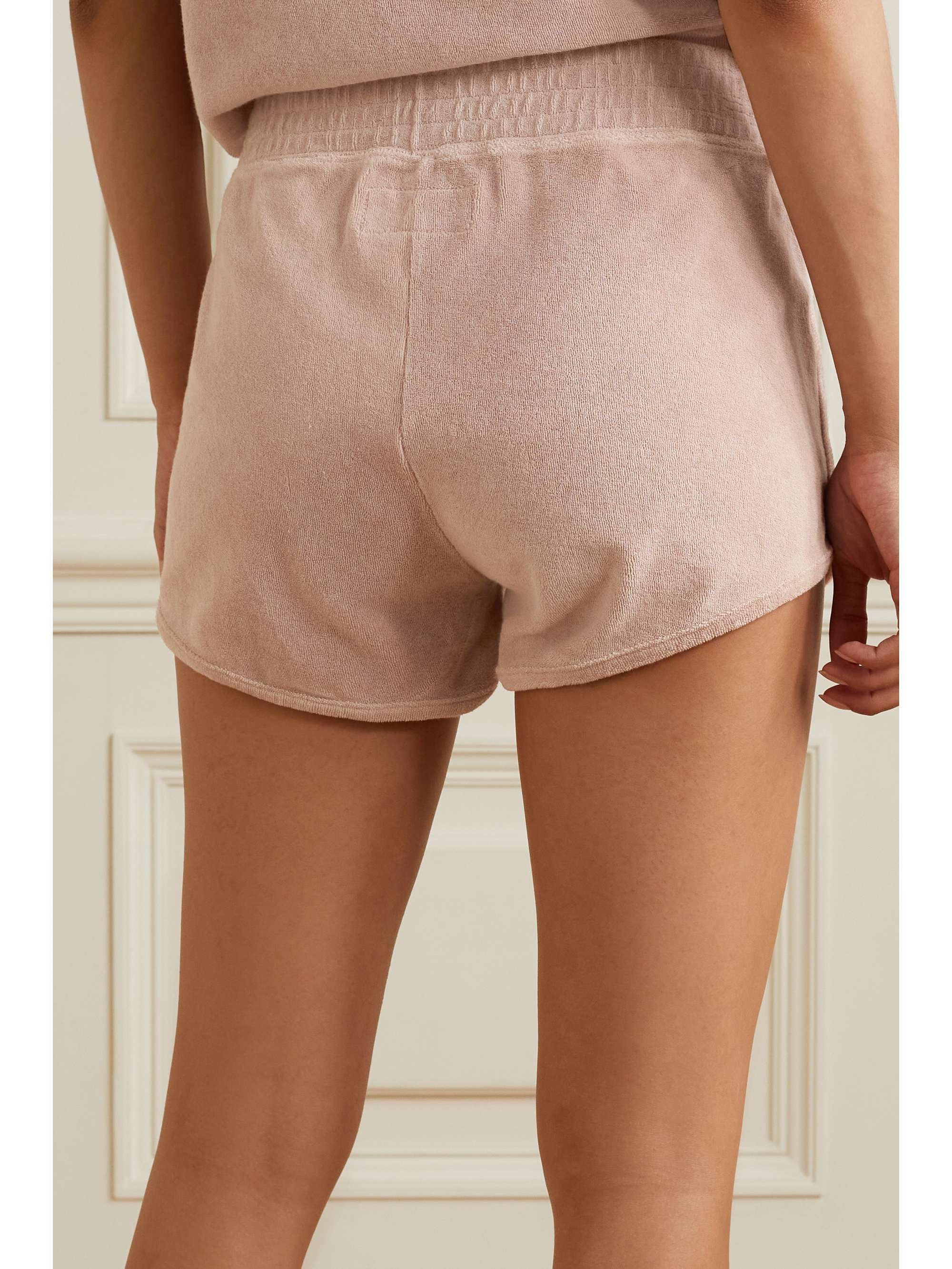 THE GREAT. Cotton-terry shorts