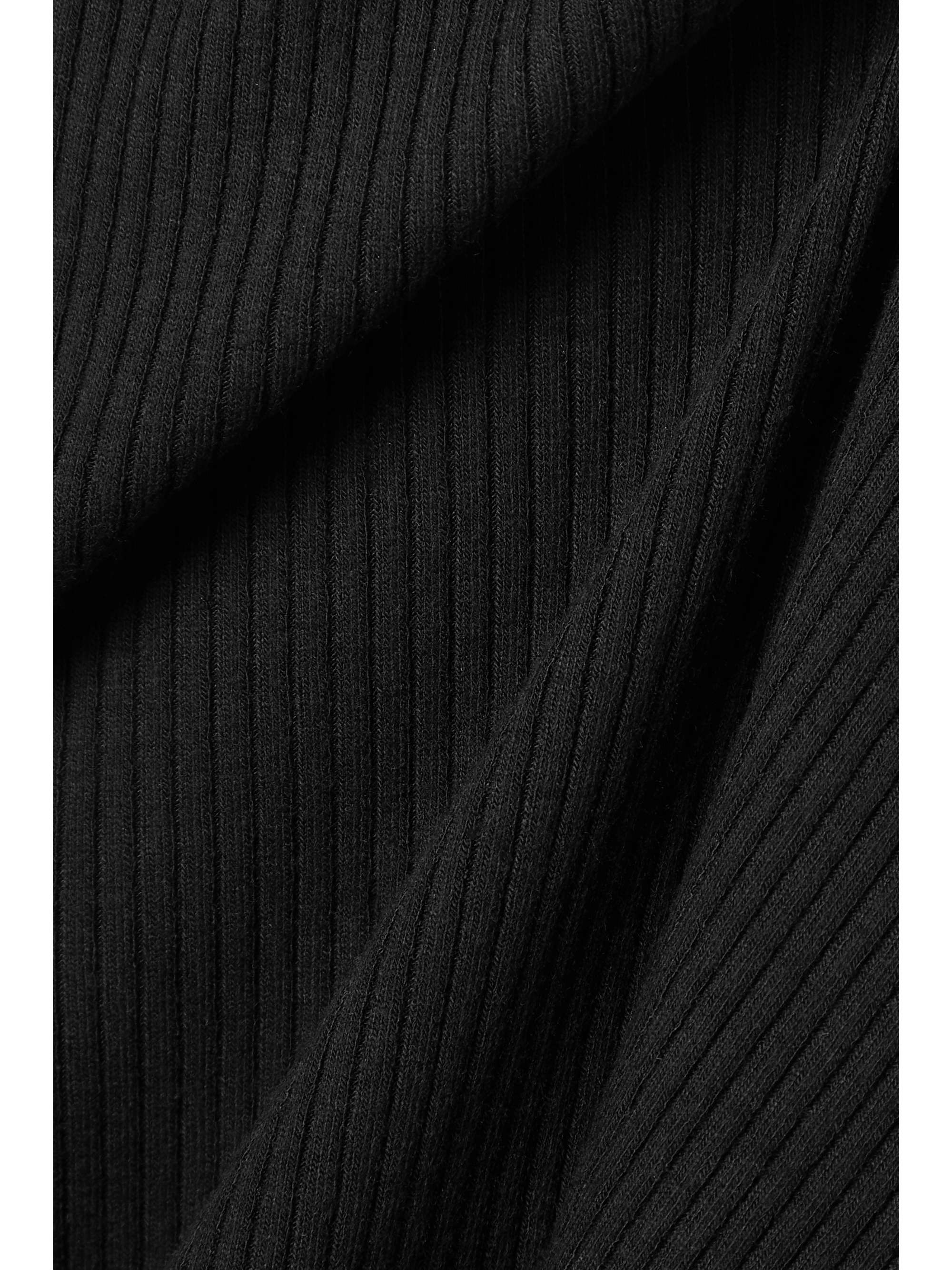 THE RANGE Alloy one-shoulder ribbed stretch-knit top