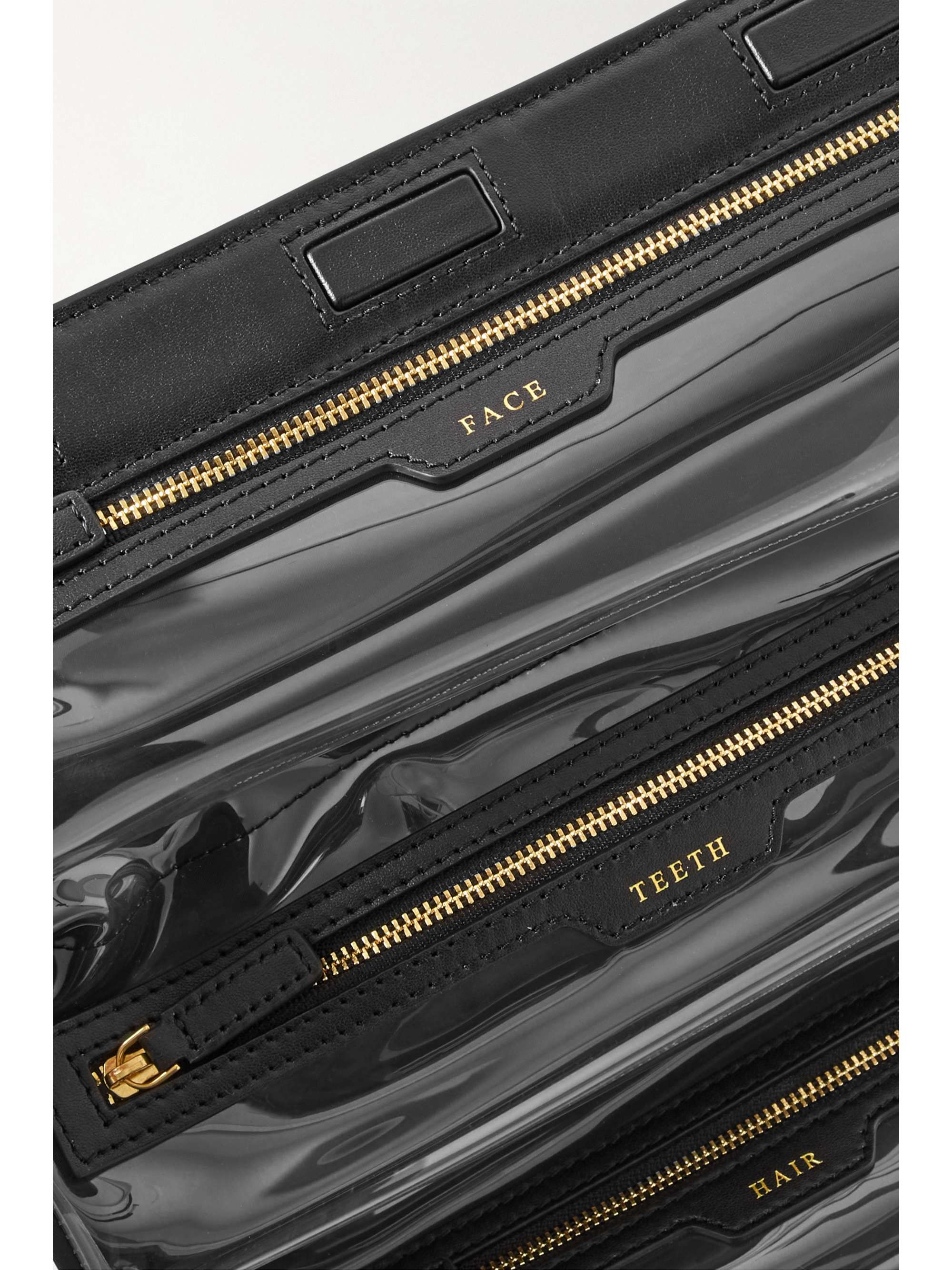 ANYA HINDMARCH + NET SUSTAIN Night and Day Kosmetiktasche aus recyceltem Shell, PVC und Leder