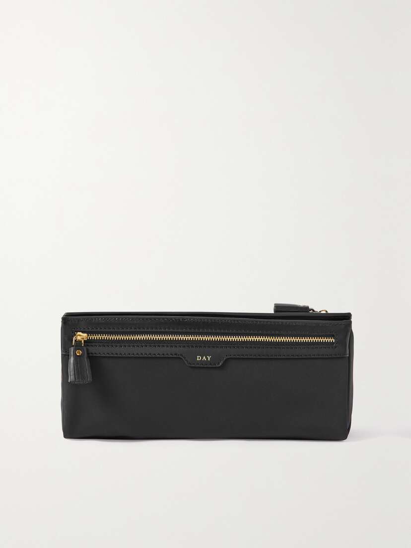 Anya Hindmarch + Net Sustain Night And Day Recycled Shell, Pvc And Leather Cosmetics Case