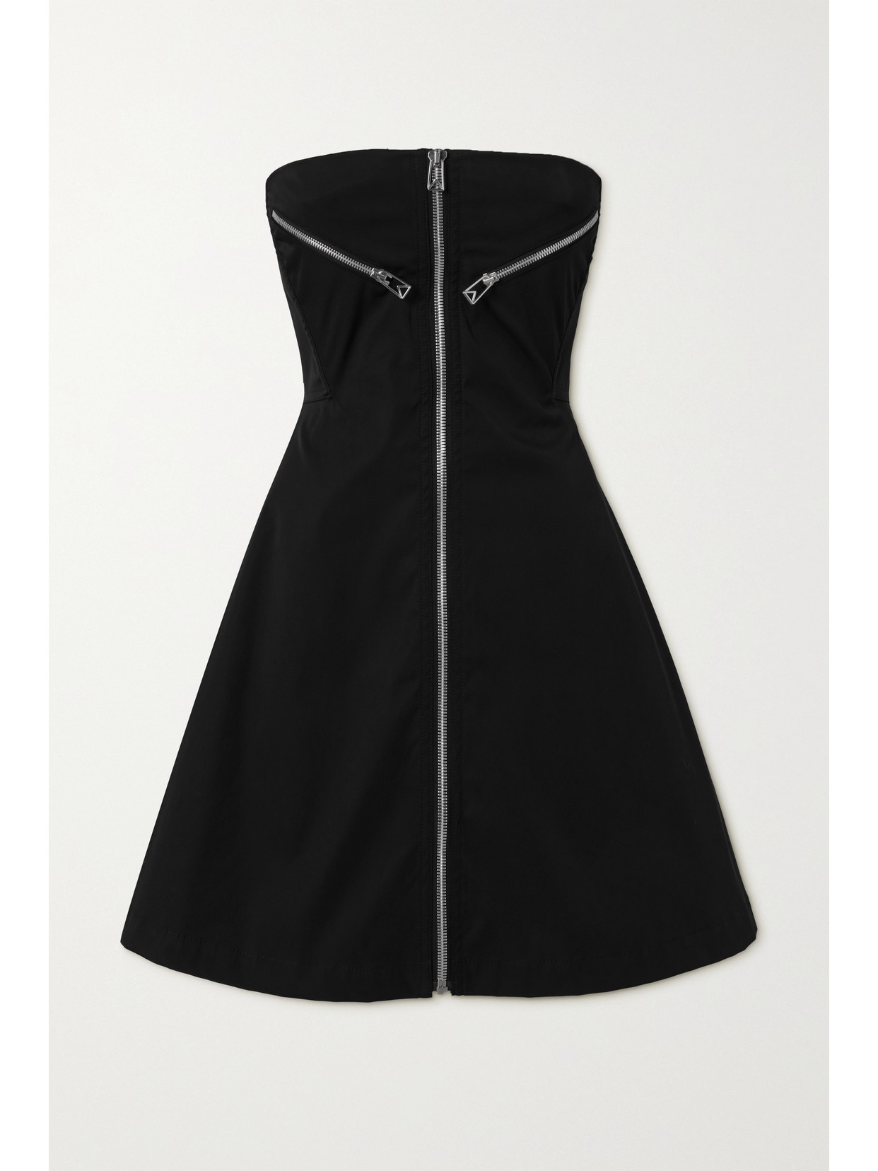 BOTTEGA VENETA STRAPLESS SHELL MINI DRESS