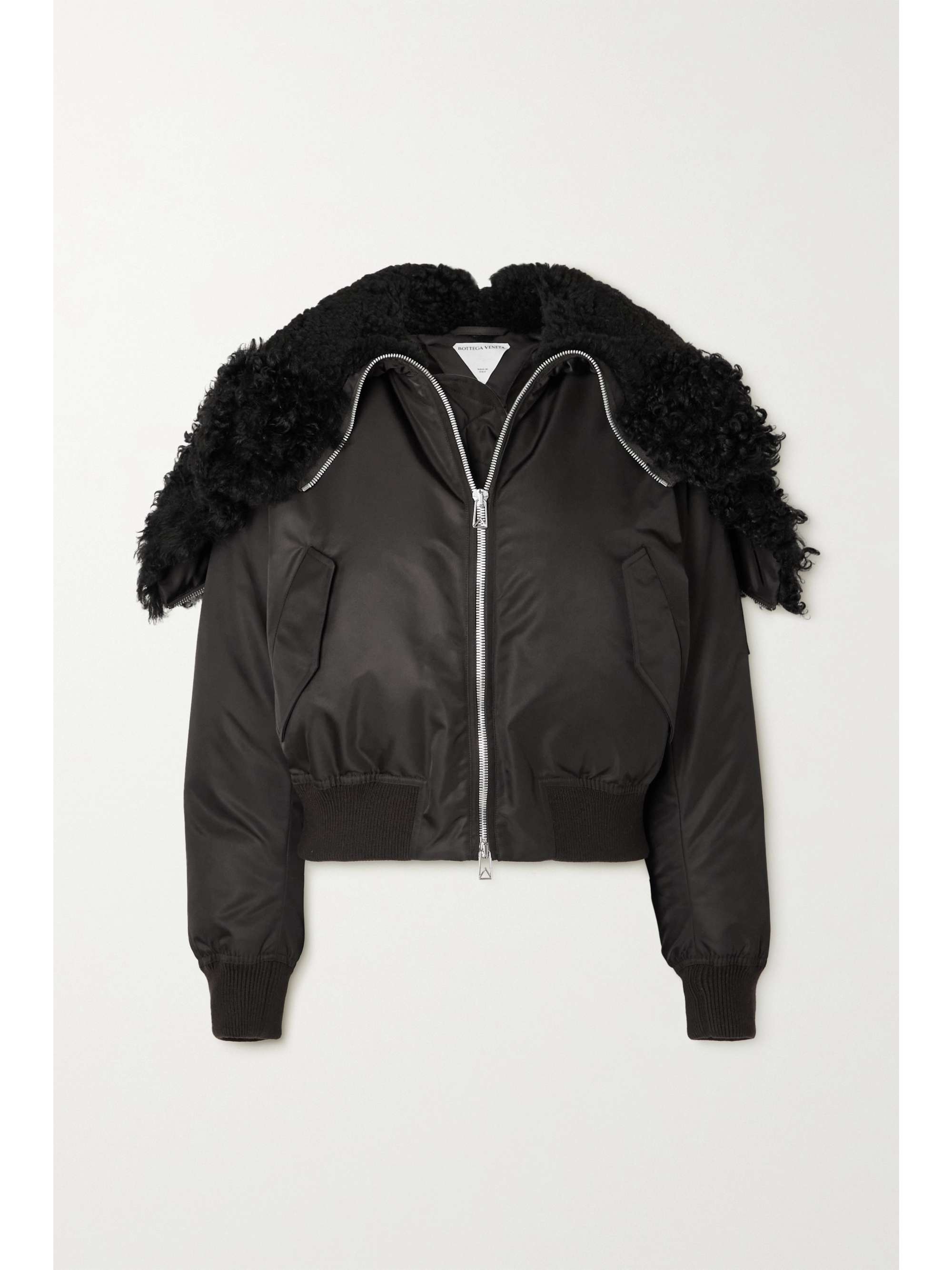 faux shearling lined jacket