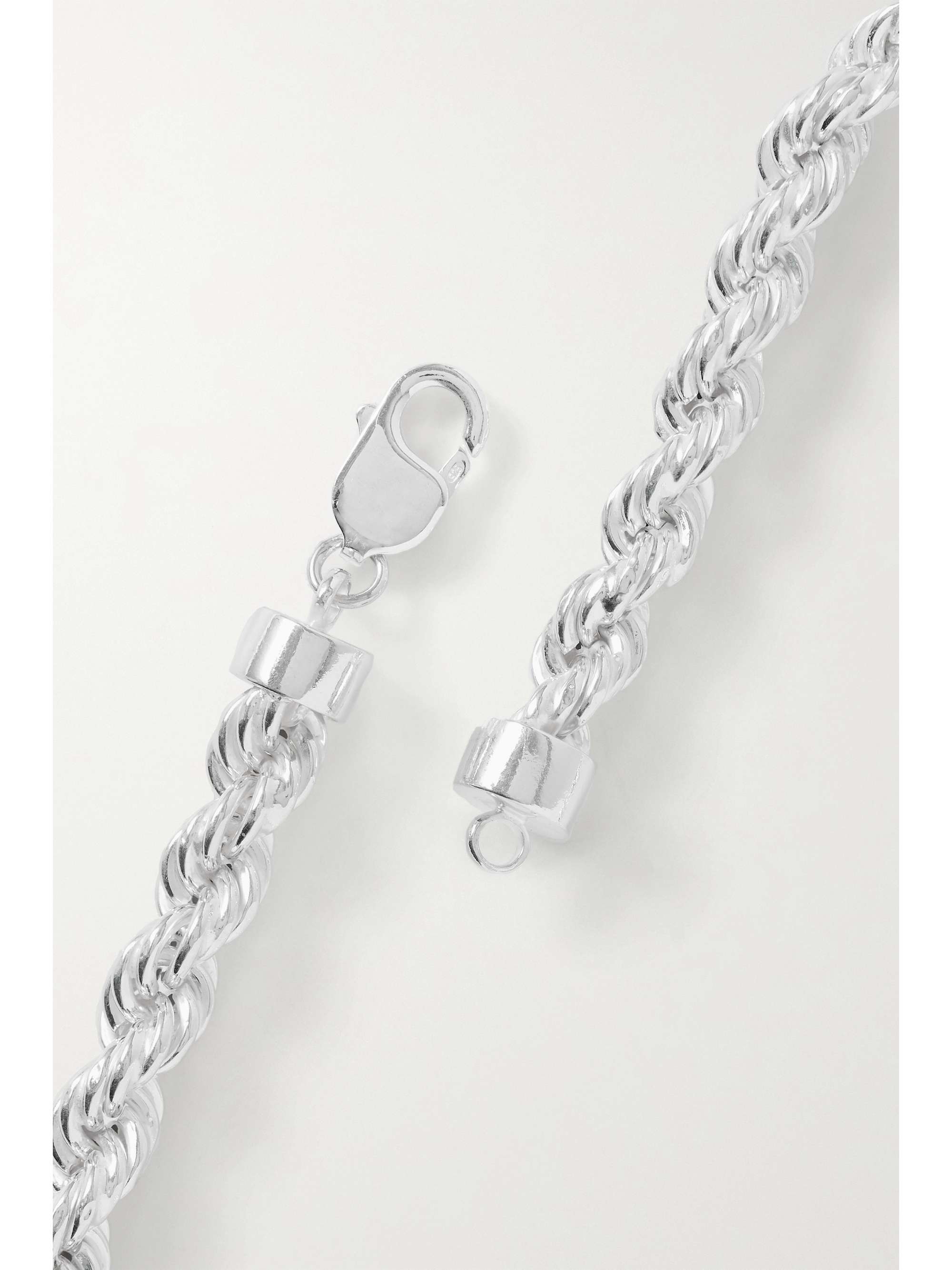 Silver XXL Rope silver necklace | LOREN 