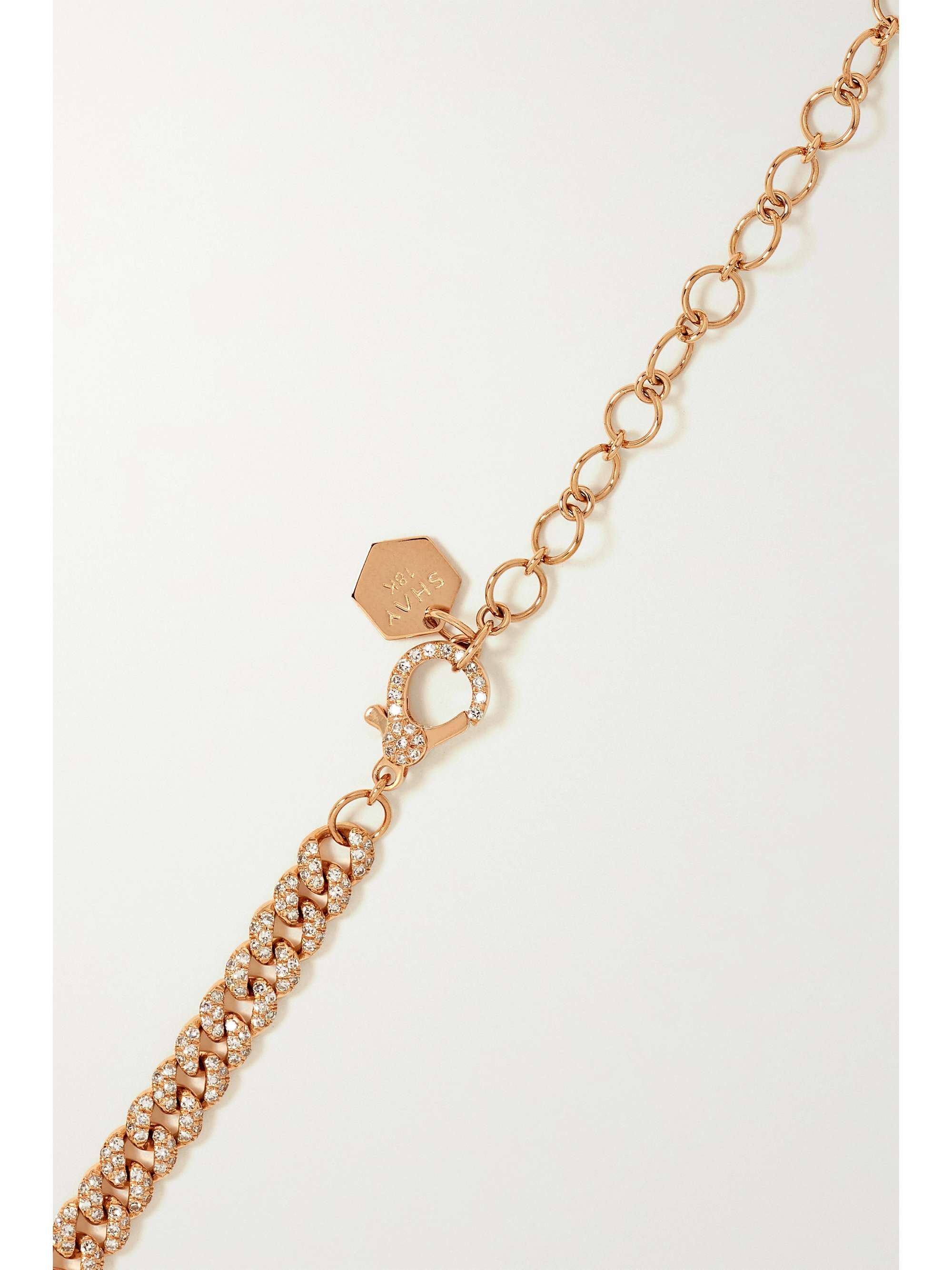 SHAY Kette aus 18 Karat Roségold mit Diamanten