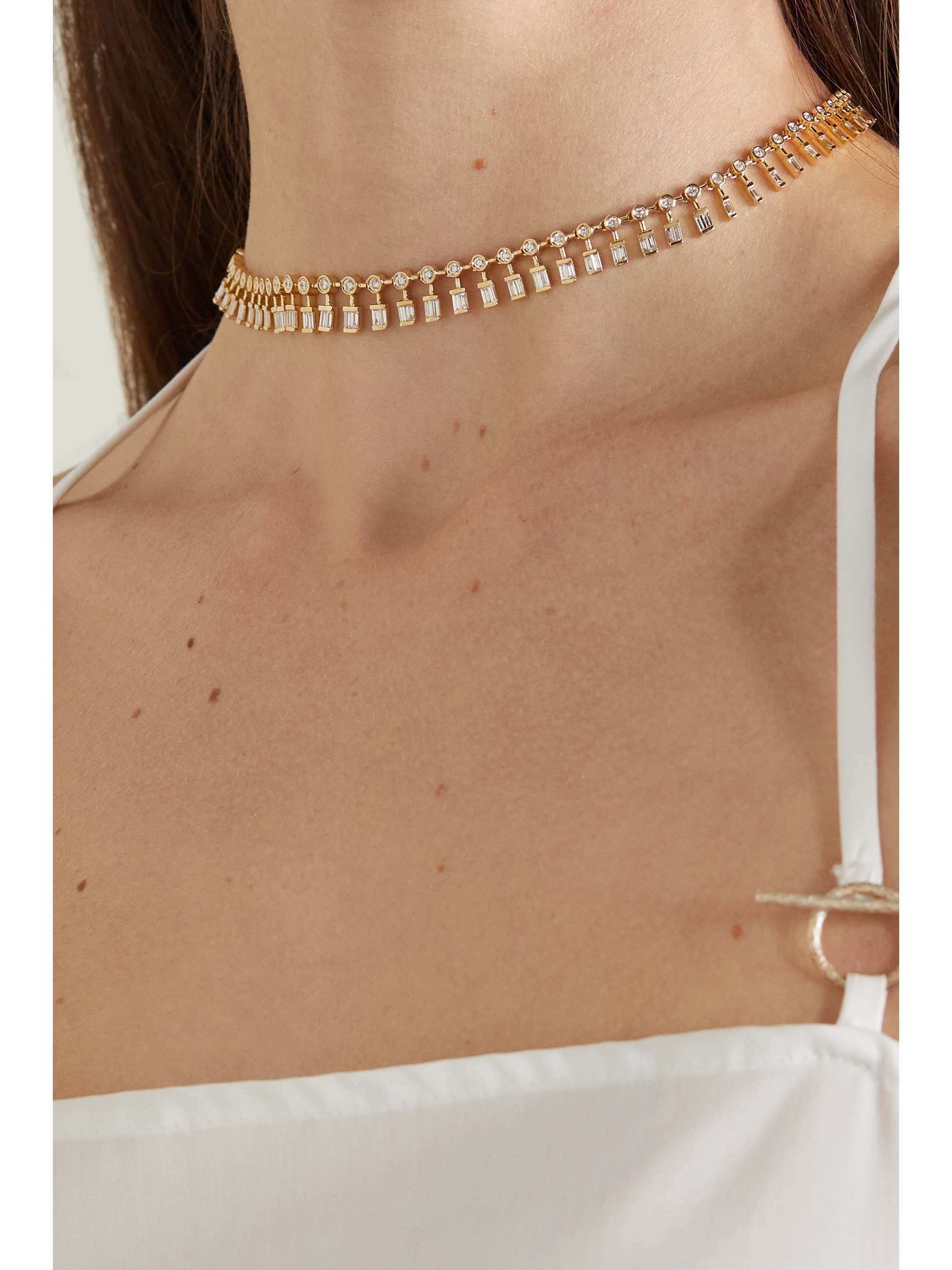 SHAY 18-karat gold diamond necklace