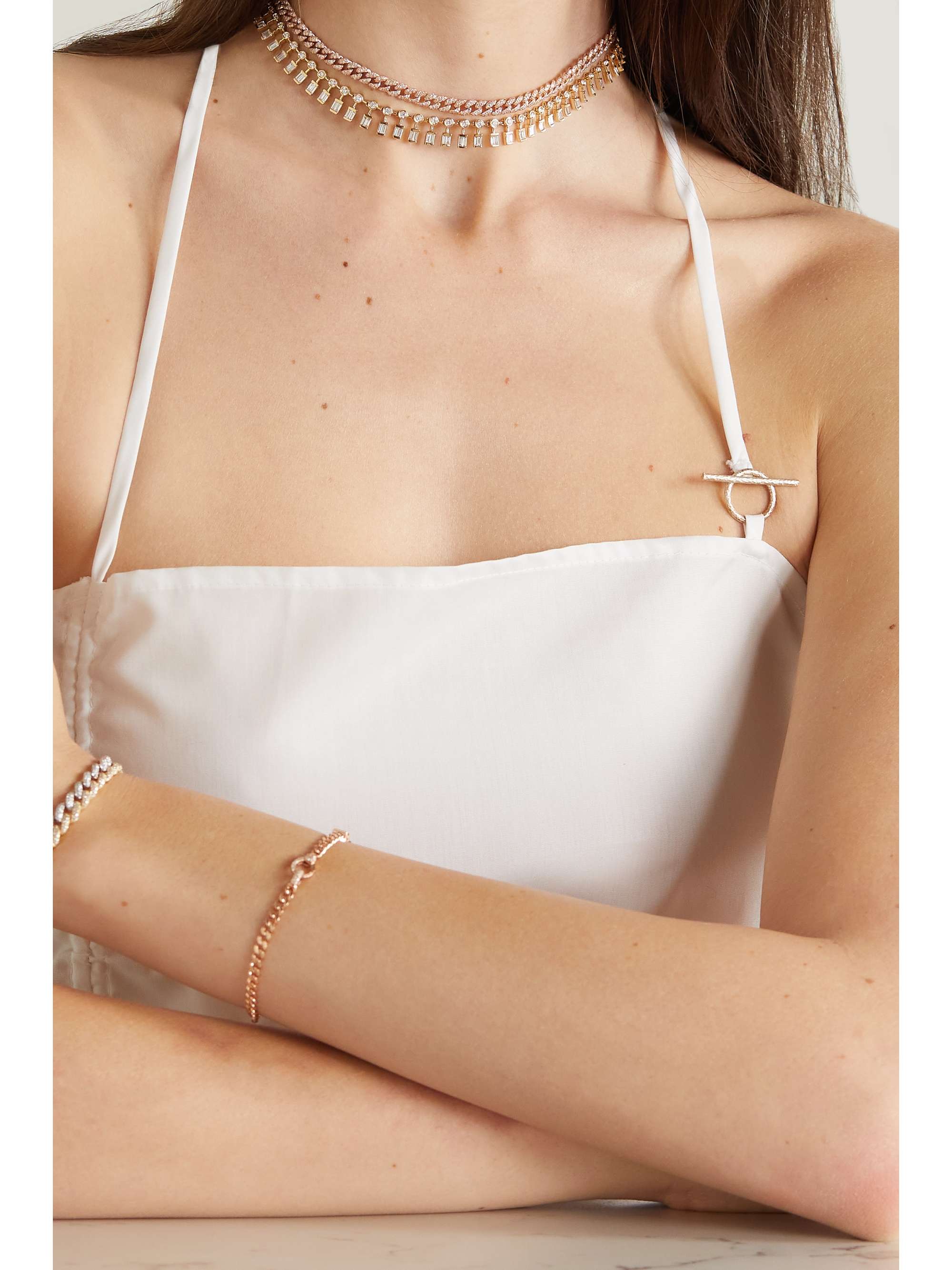 SHAY 18-karat gold diamond necklace