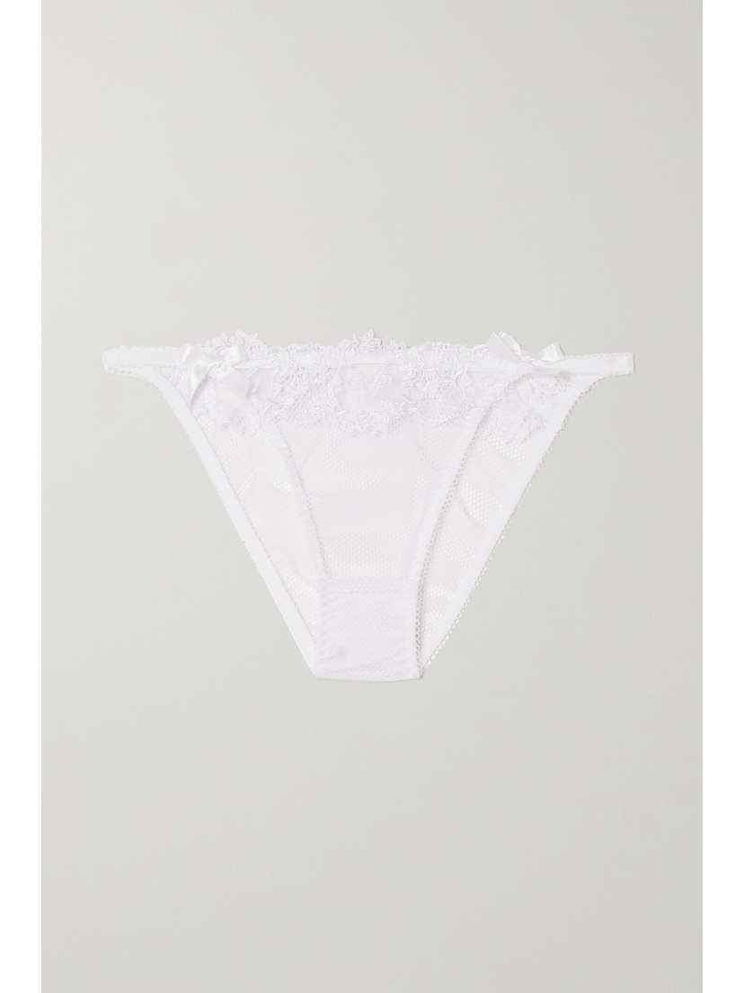 Agent Provocateur Averi Lace-trimmed Tulle Briefs