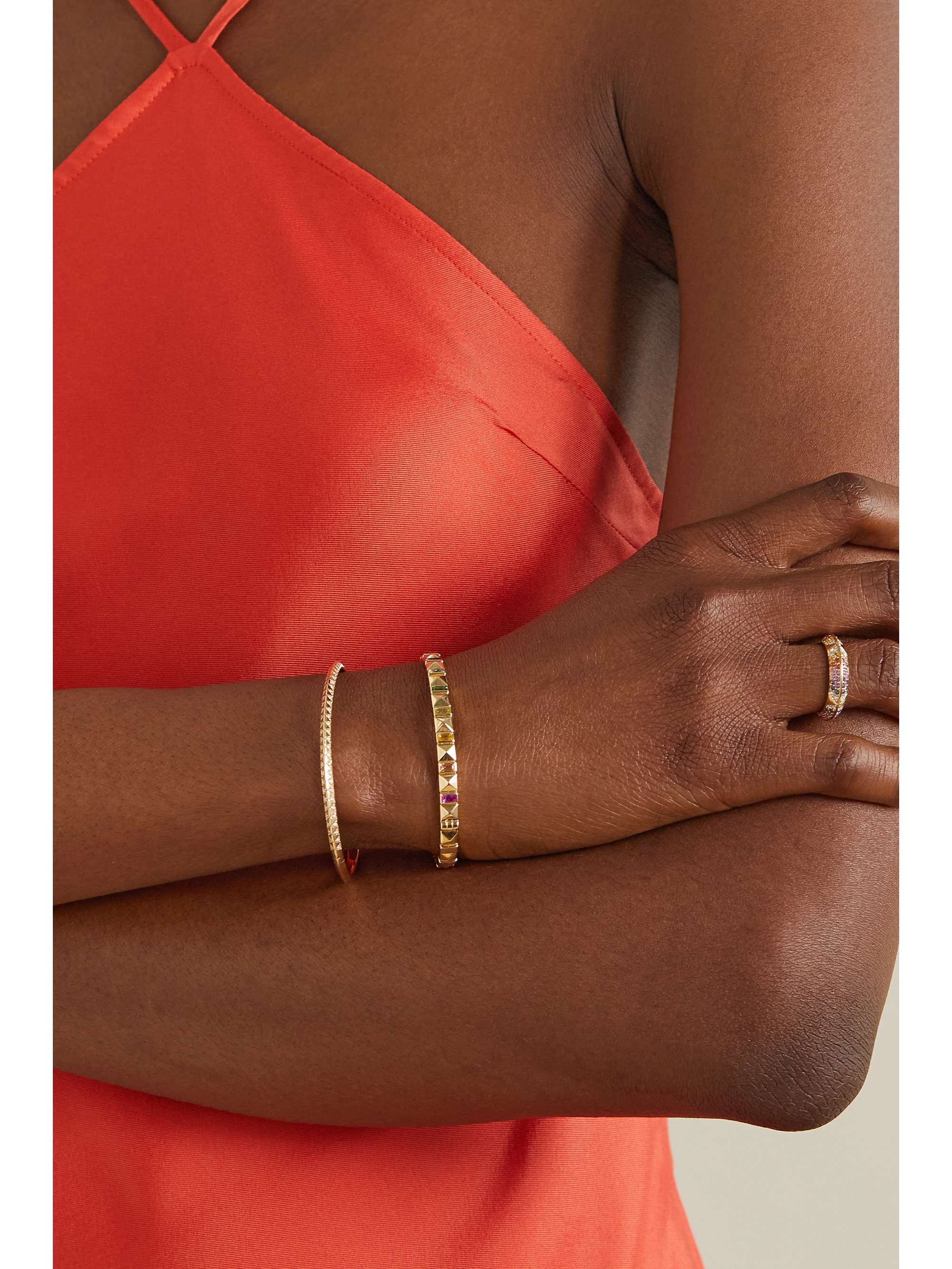 HARWELL GODFREY 18-karat gold sapphire bangle