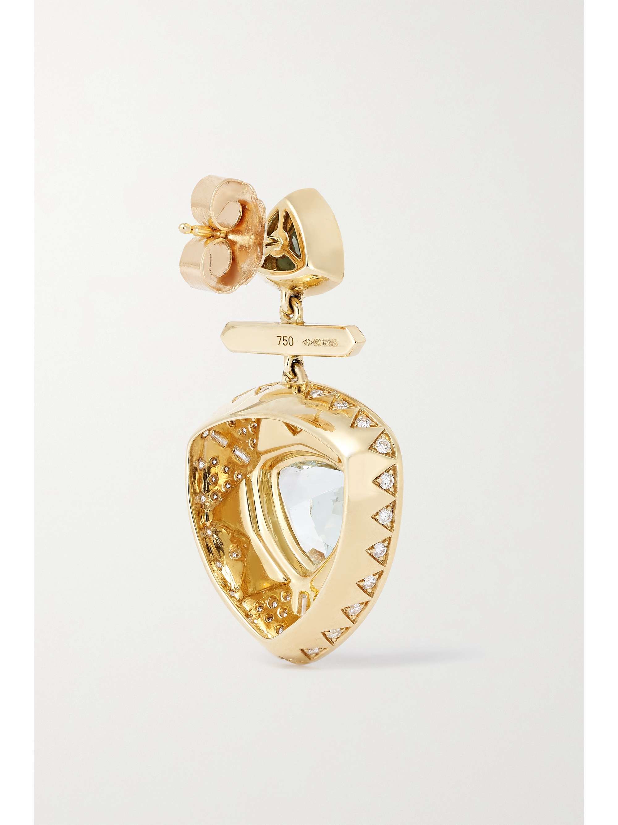 HARWELL GODFREY Princess Pearl's 18-karat gold multi-stone earrings