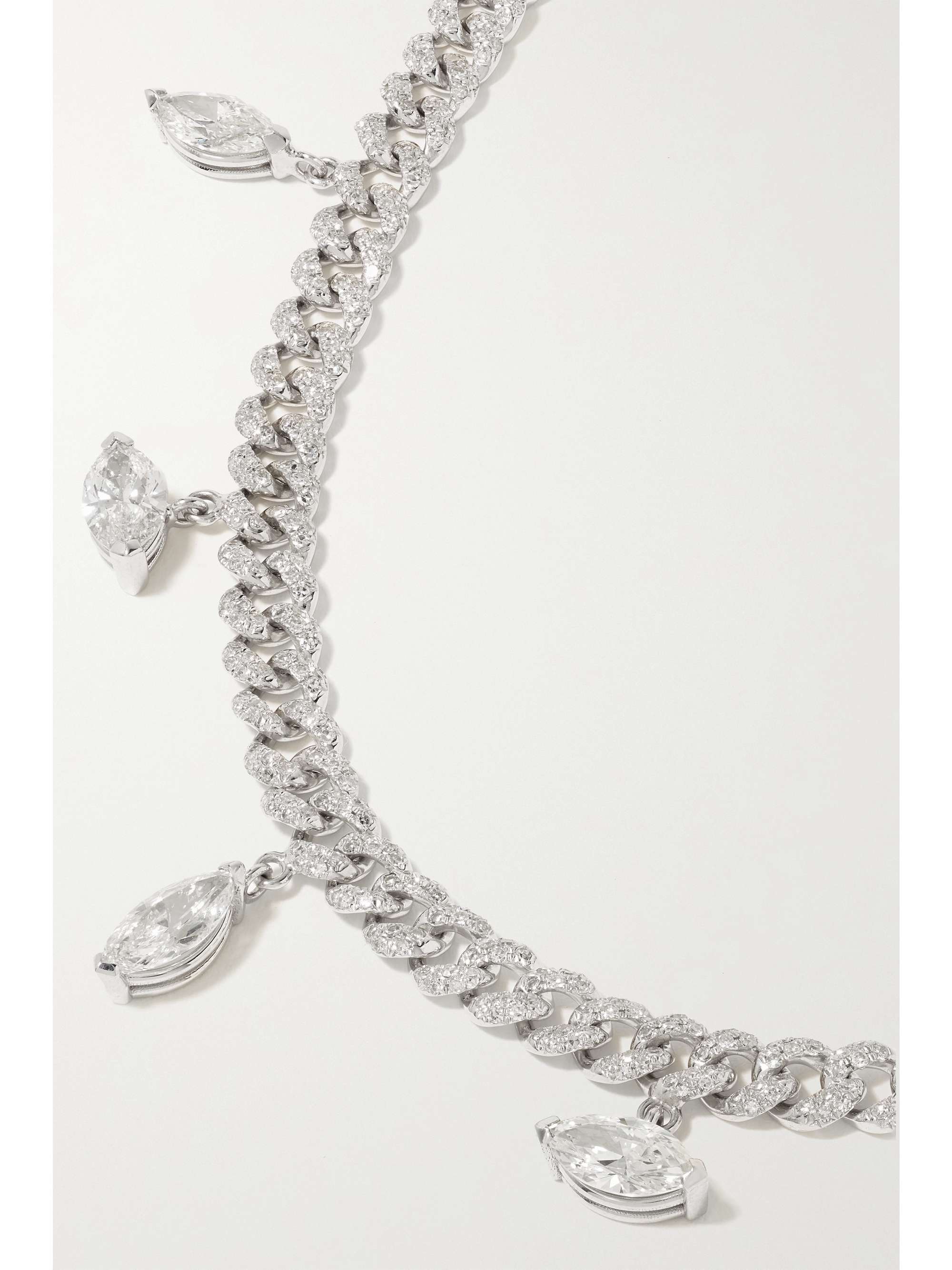 SHAY 18-karat white gold diamond necklace