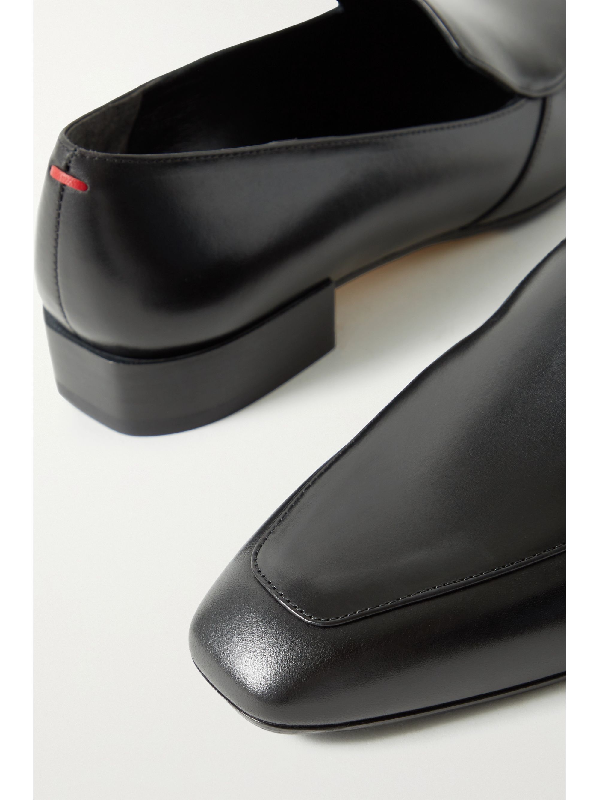 Black Angie leather loafers | AEYDE | NET-A-PORTER