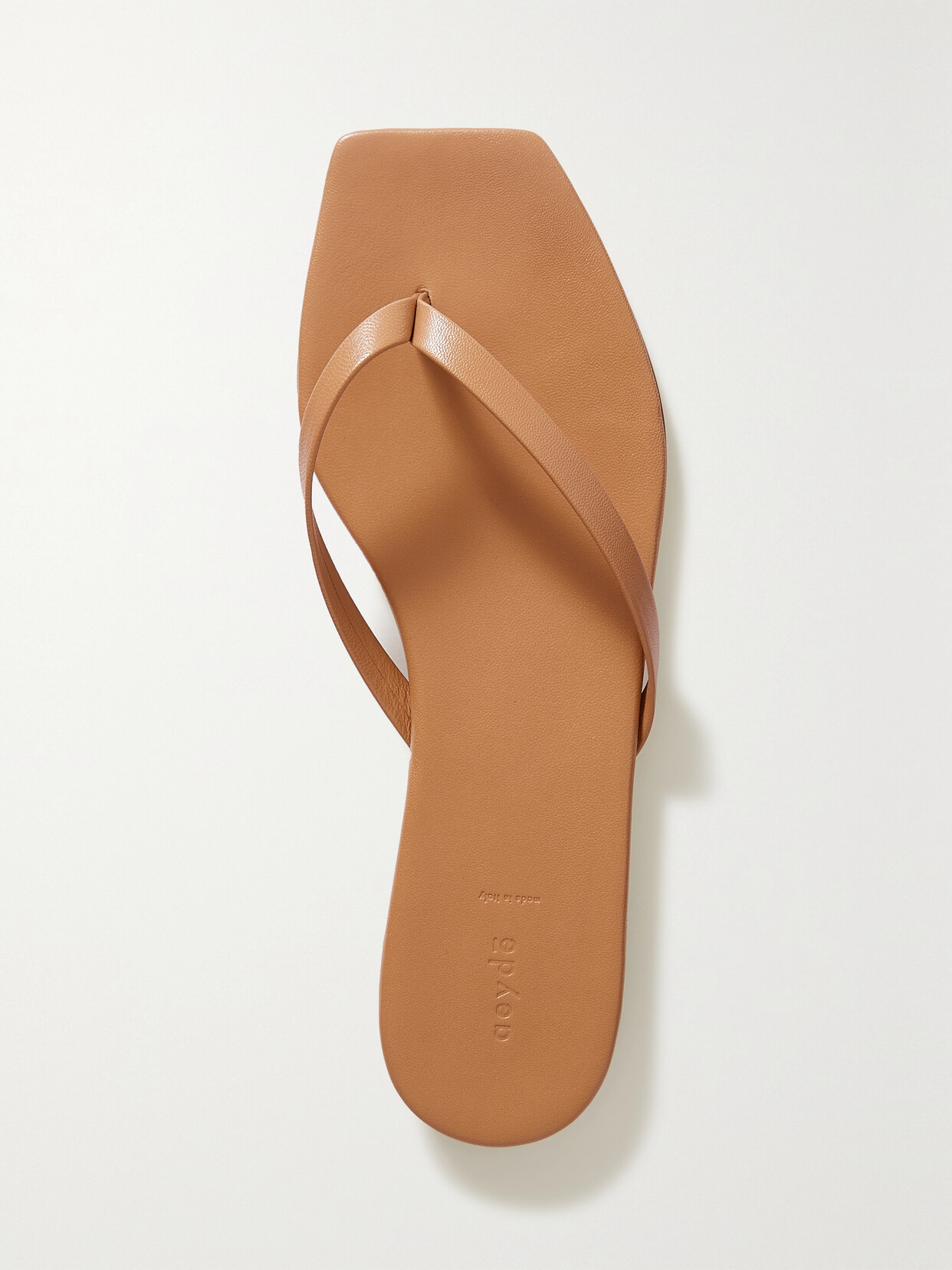 NEW Ladies Beige SHORESIDE LEATHER Toe Post Flip Flops Sandals Sizes 4 5 6 7 8 | eBay