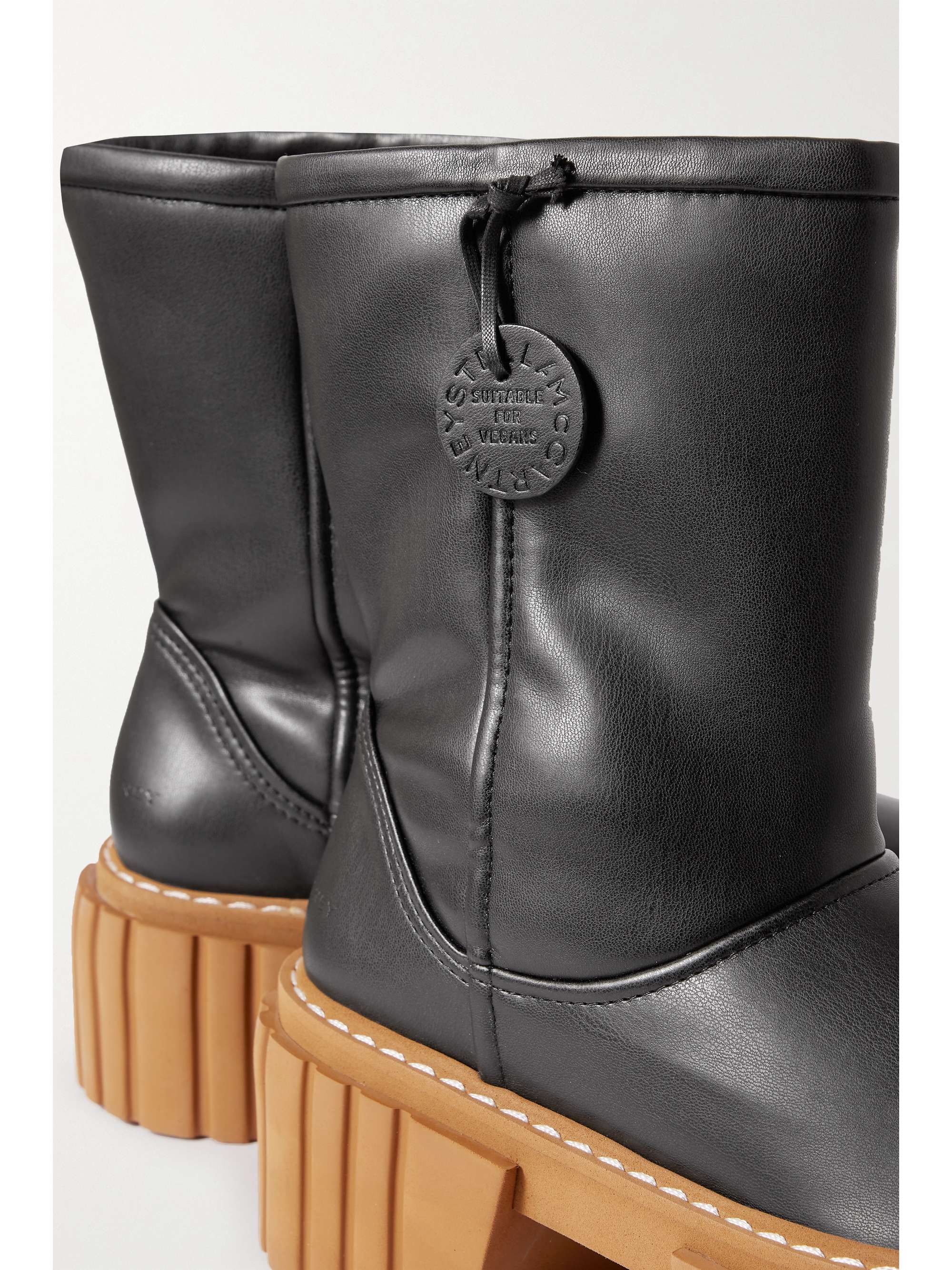 vegan shearling boots