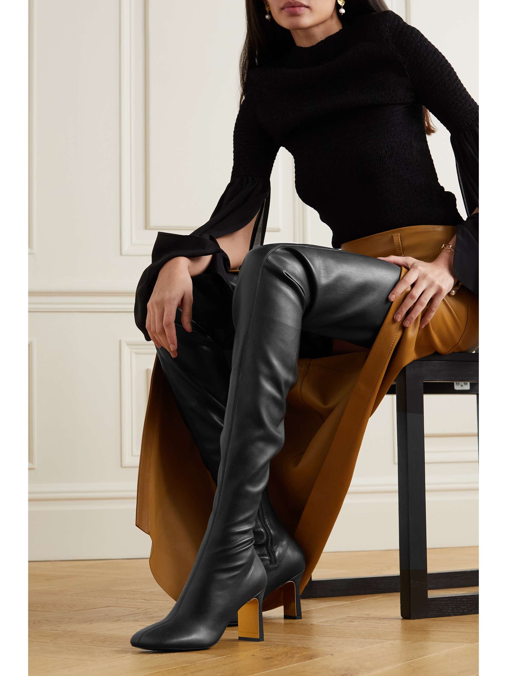 Gemarkeerd ik wil Gezicht omhoog STELLA MCCARTNEY Ivy vegetarian leather over-the-knee boots | NET-A-PORTER