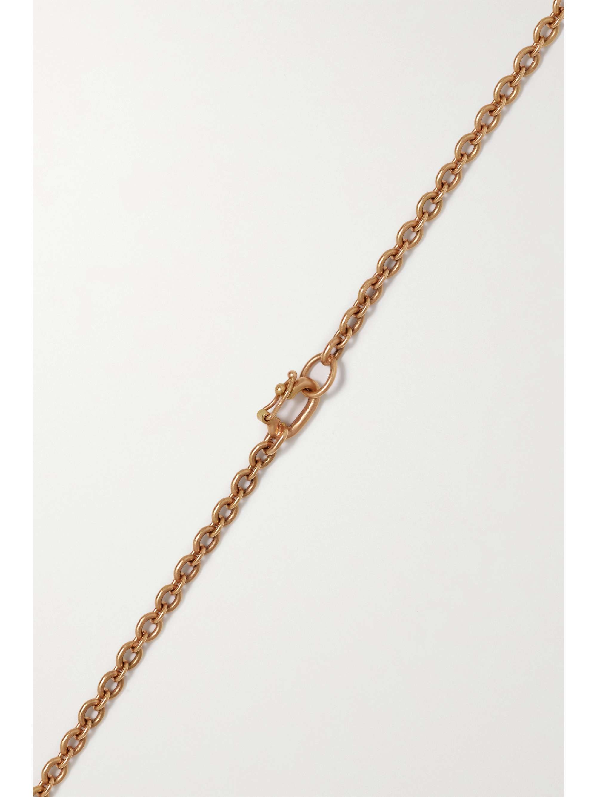 IRENE NEUWIRTH Botanical 18-karat rose and white gold, opal and diamond necklace