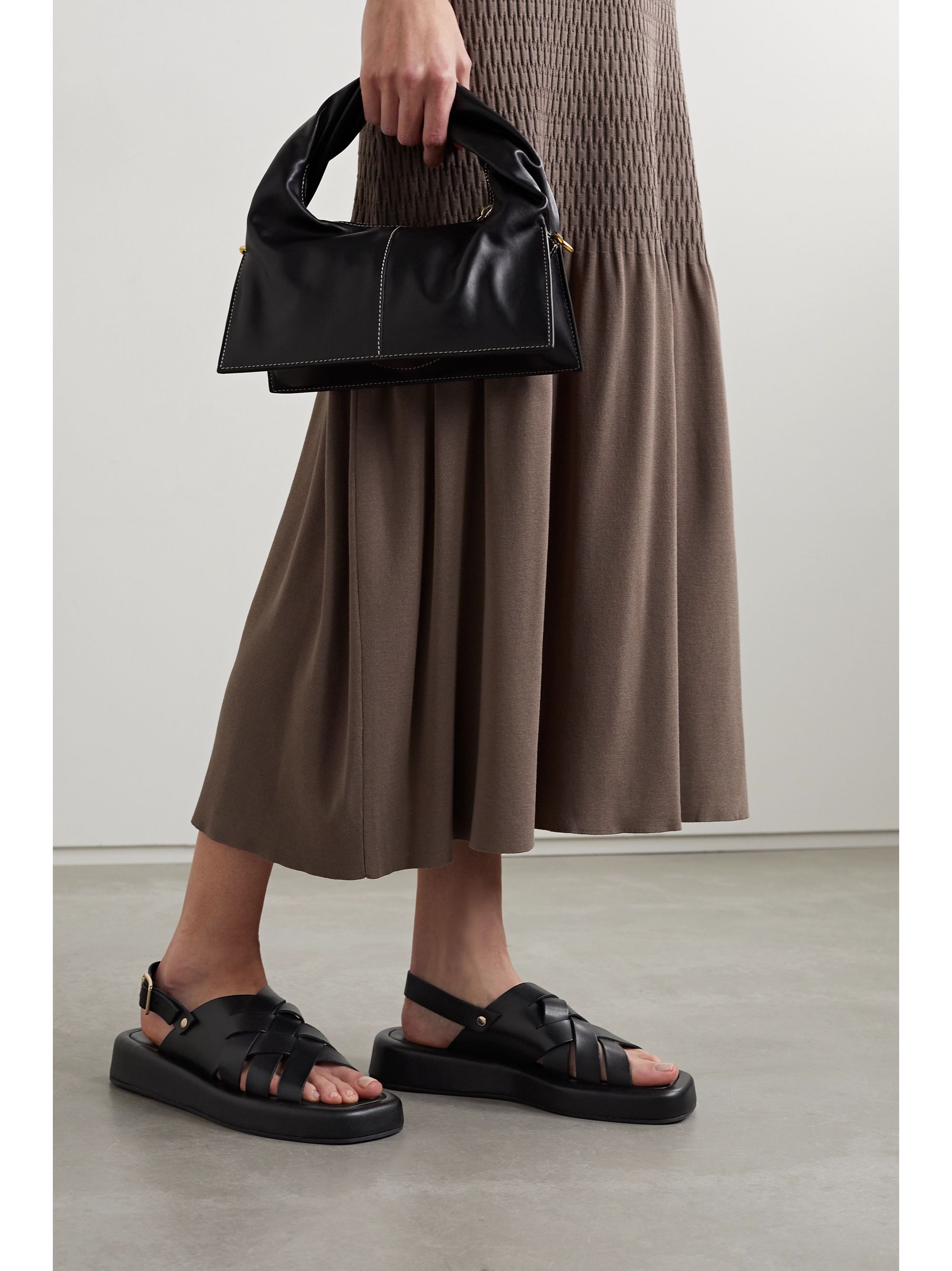 loeffler randall black sandals