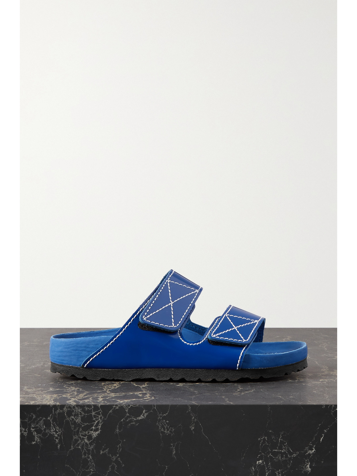 PROENZA SCHOULER + BIRKENSTOCK ARIZONA PATENT-LEATHER SANDALS