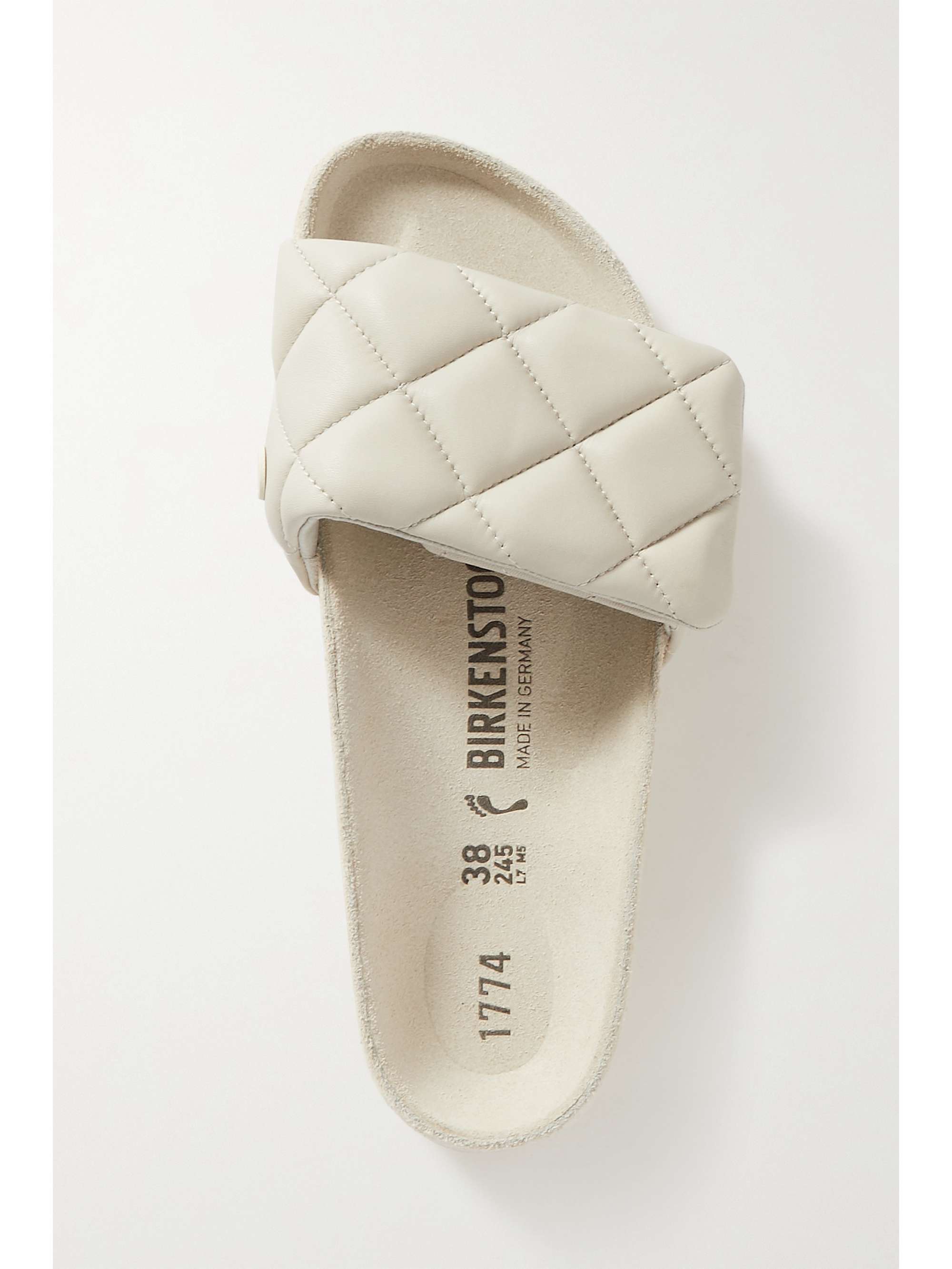 quilted square toe slides