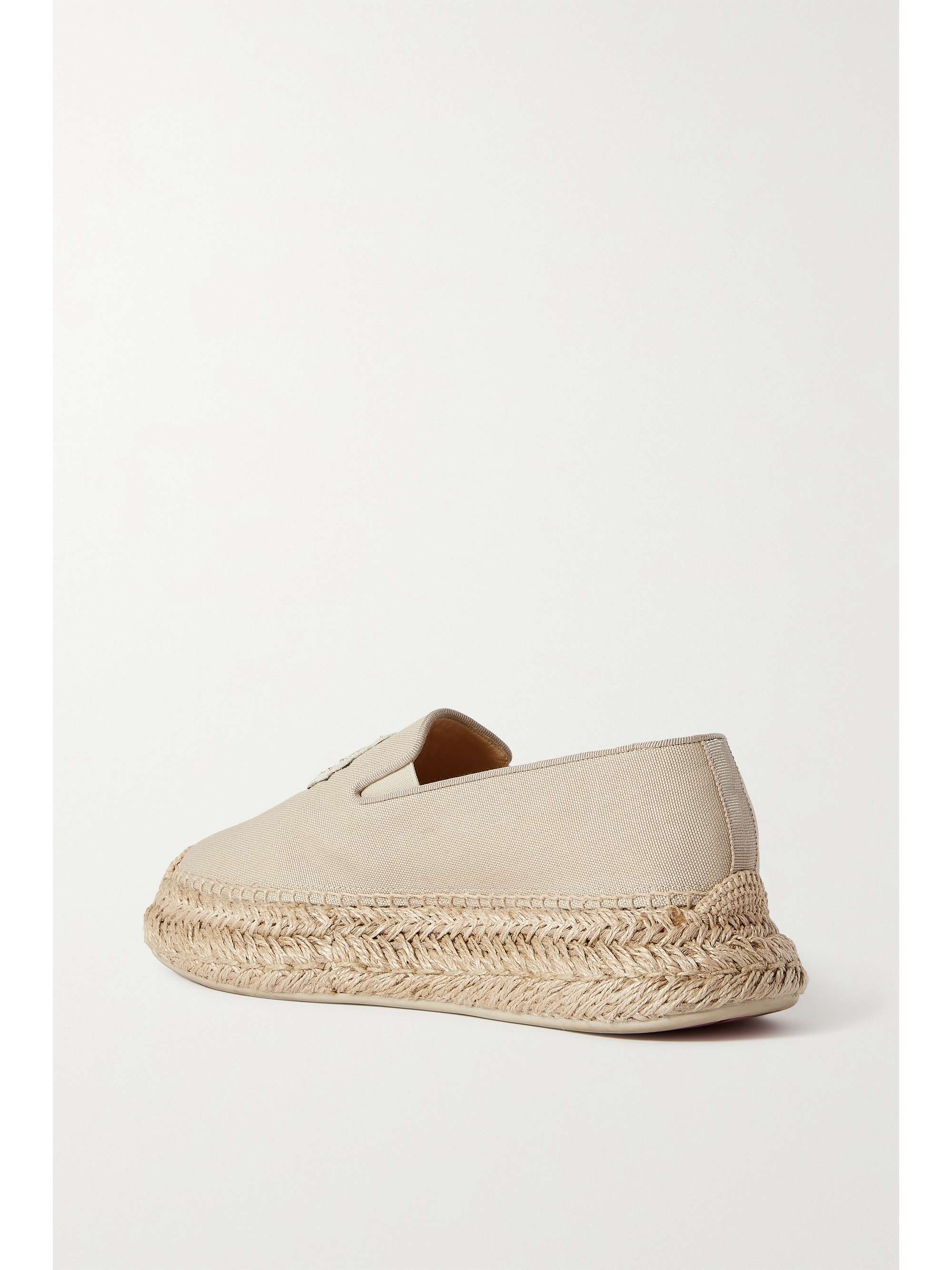 CHRISTIAN LOUBOUTIN Espananou logo-appliquéd floral-print canvas espadrilles