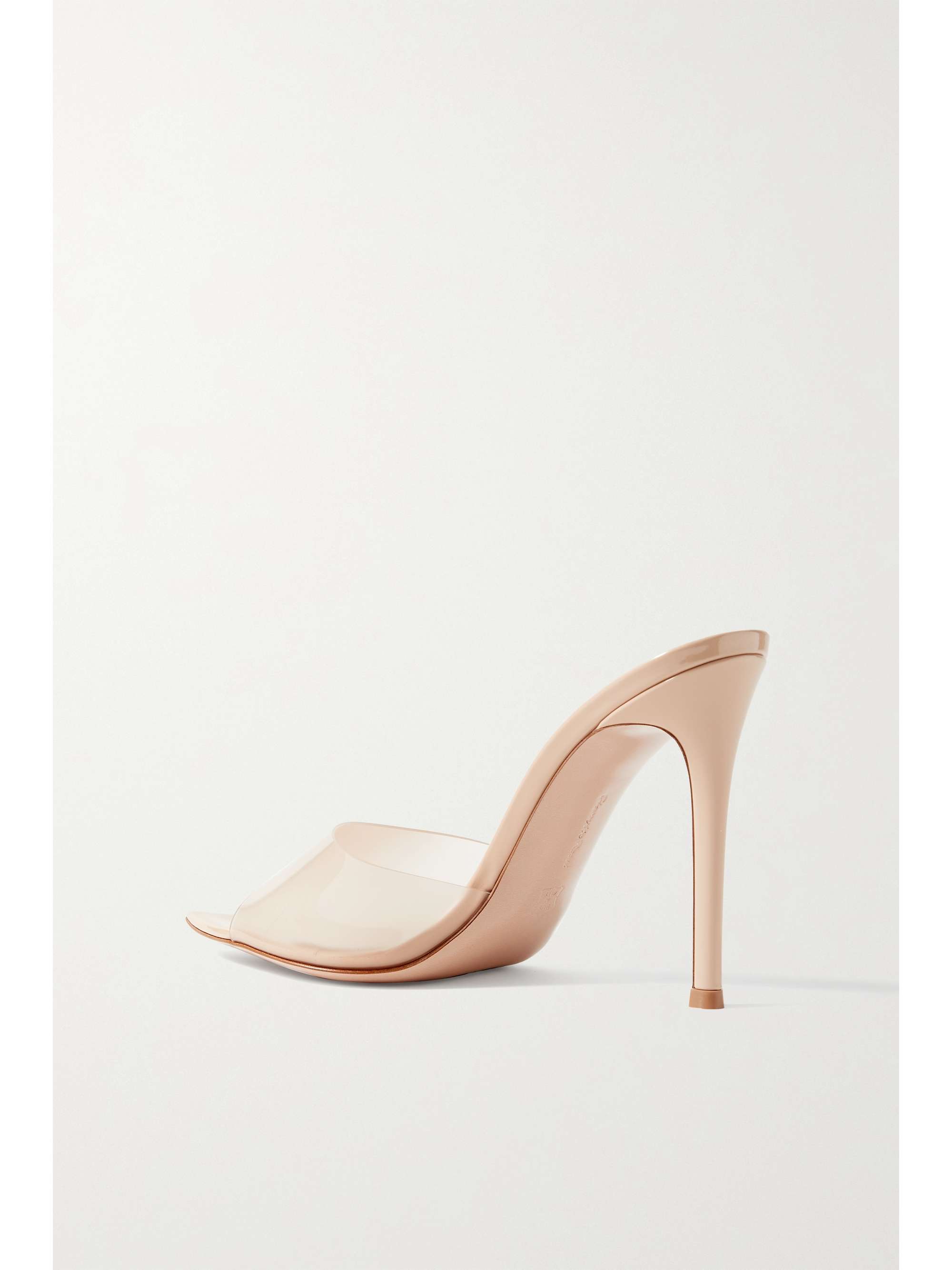 GIANVITO ROSSI Elle 105 patent-leather and PVC mules