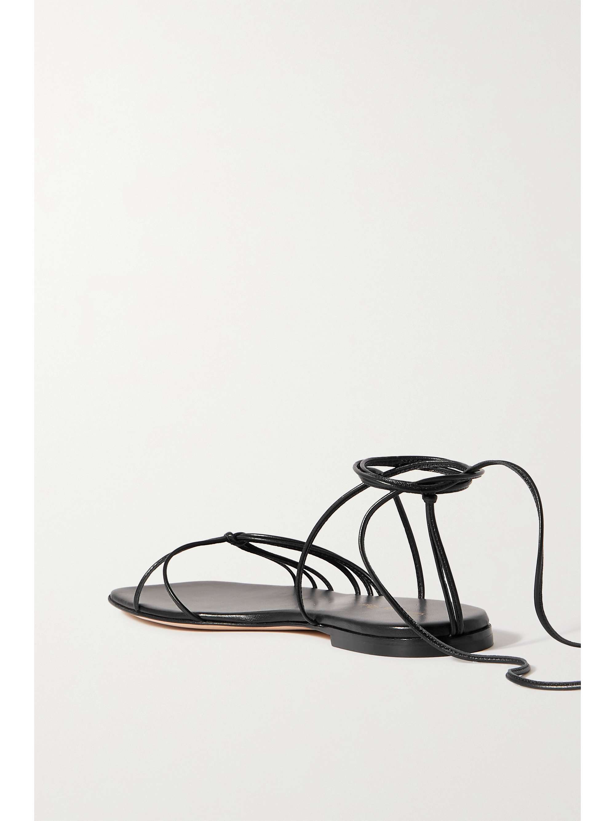 GIANVITO ROSSI Lace-up leather sandals