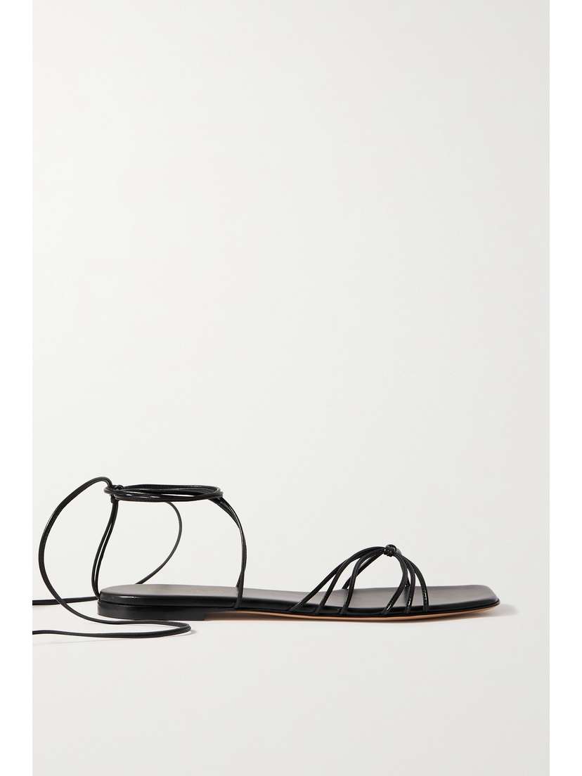 Gianvito Rossi Lace-up Leather Sandals