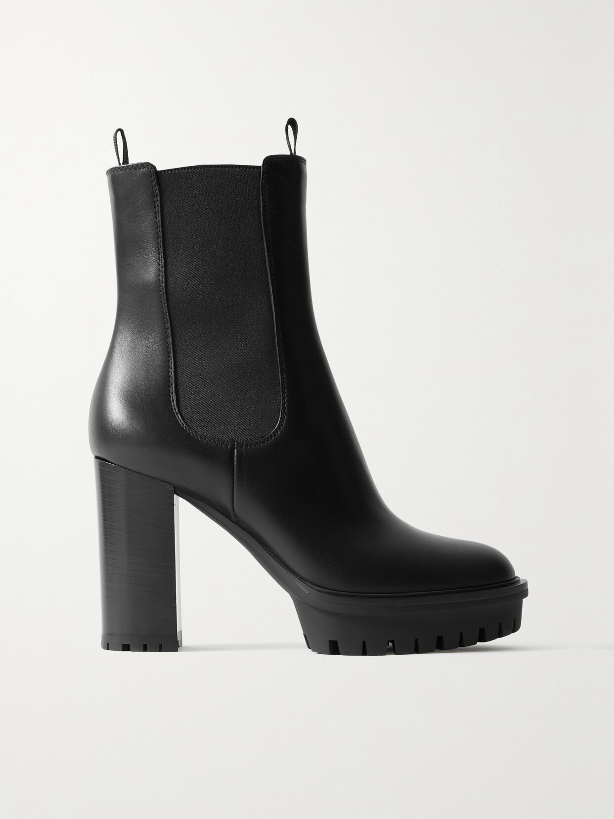 Gianvito Rossi Chester 70 Leather Ankle Boots In Black