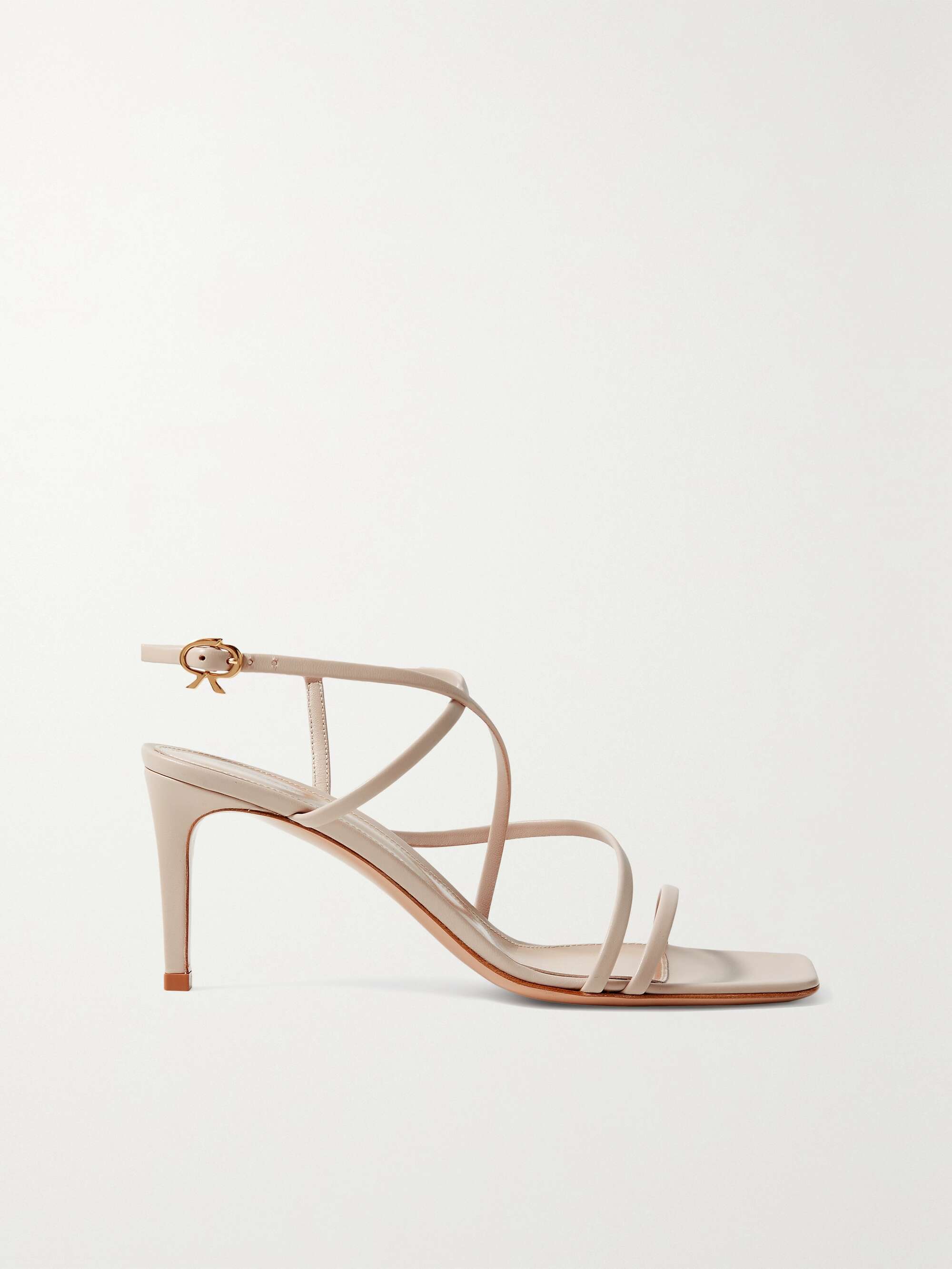 gianvito rossi 70mm leather slingback heeled sandals