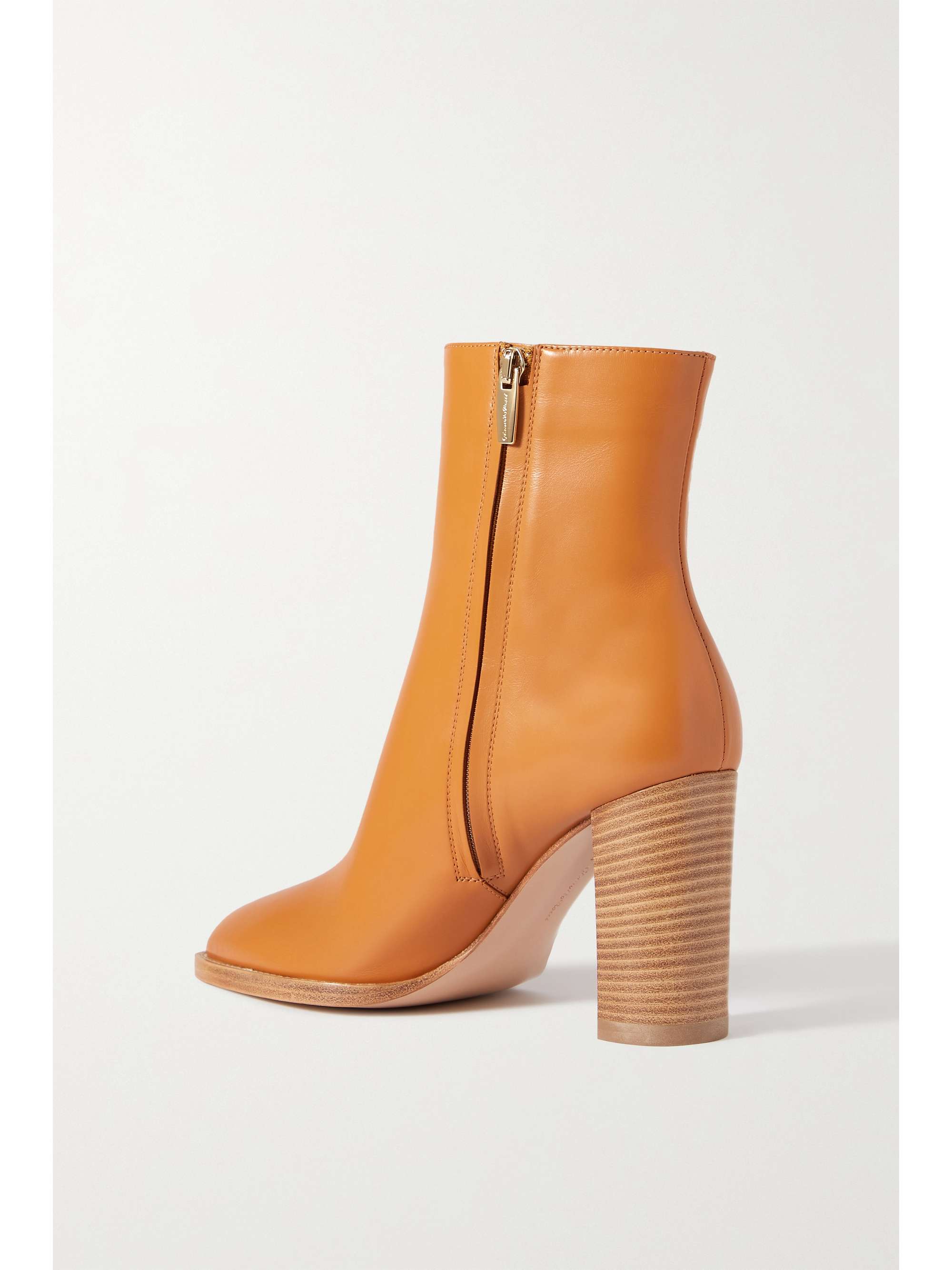 GIANVITO ROSSI River 85 leather ankle boots