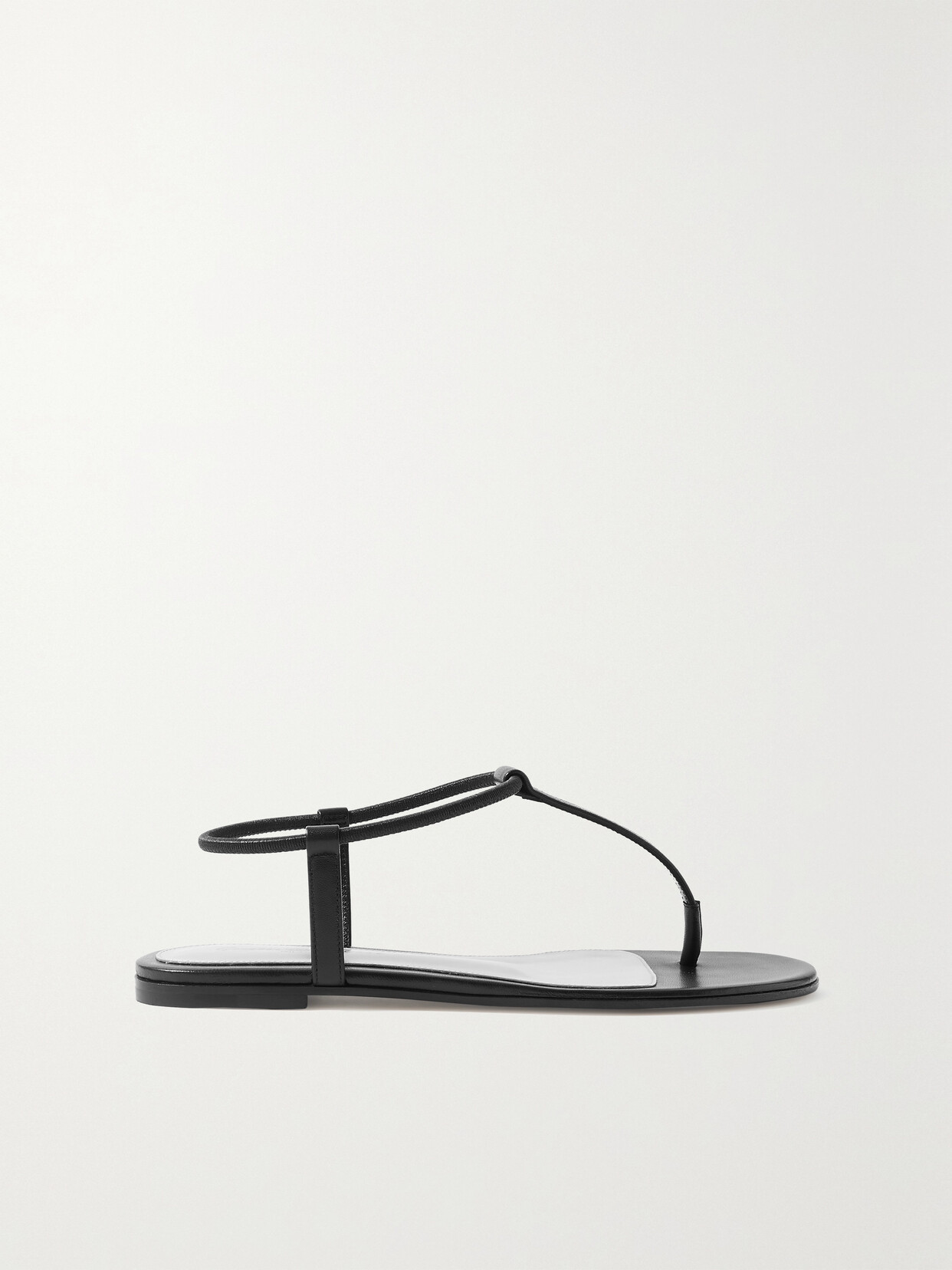 Gianvito Rossi Jaey Leather Thong Sandals In Black