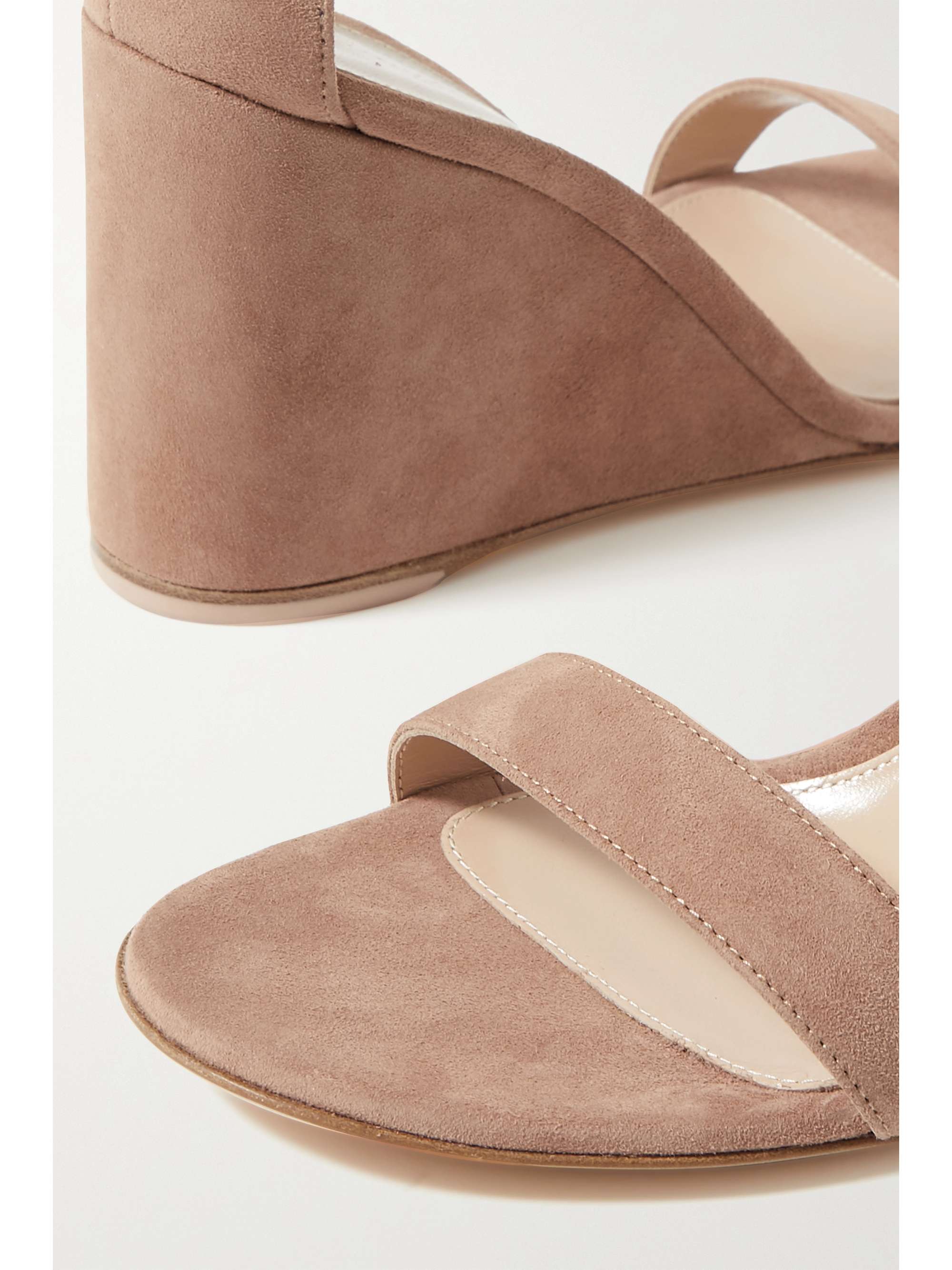 gianvito rossi portofino 85 suede espadrille wedge sandals