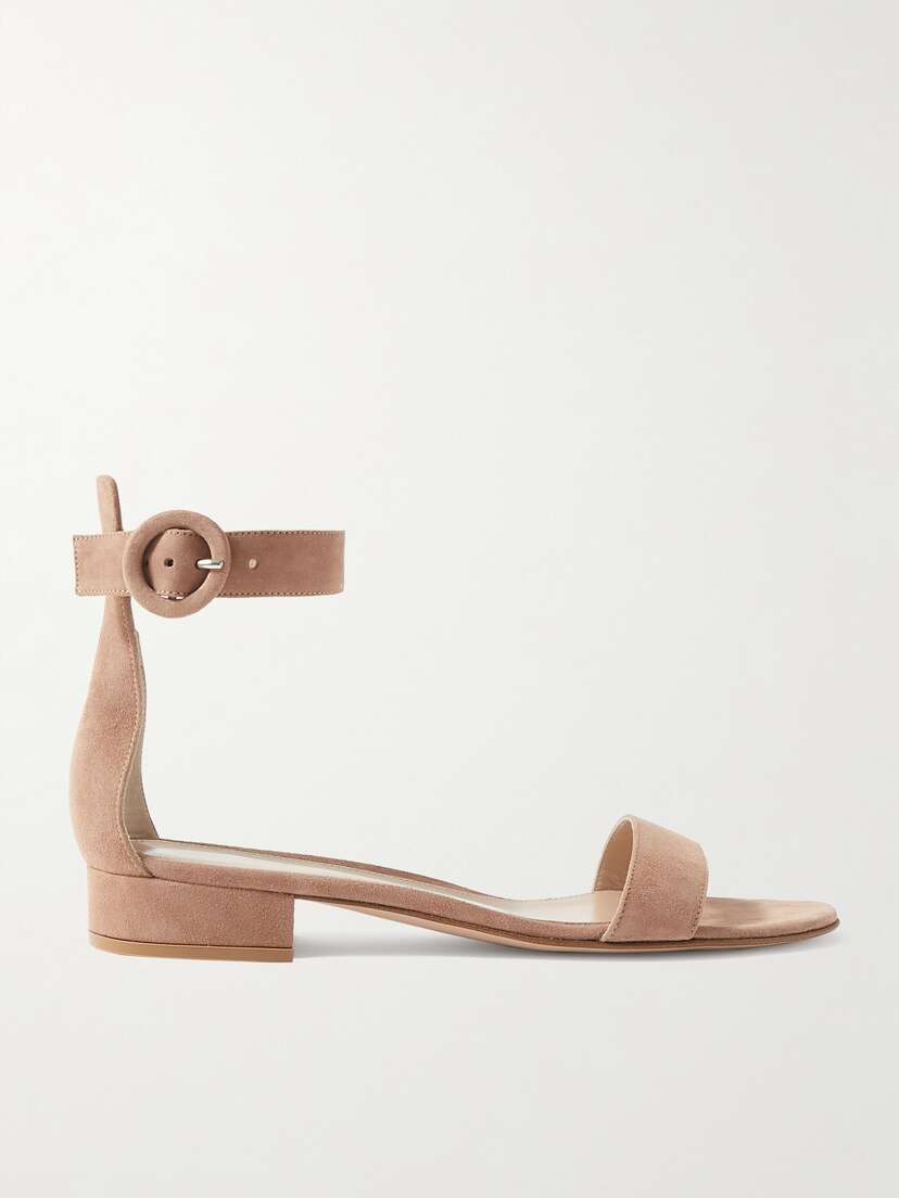 Gianvito Rossi Portofino 20 Suede Sandals