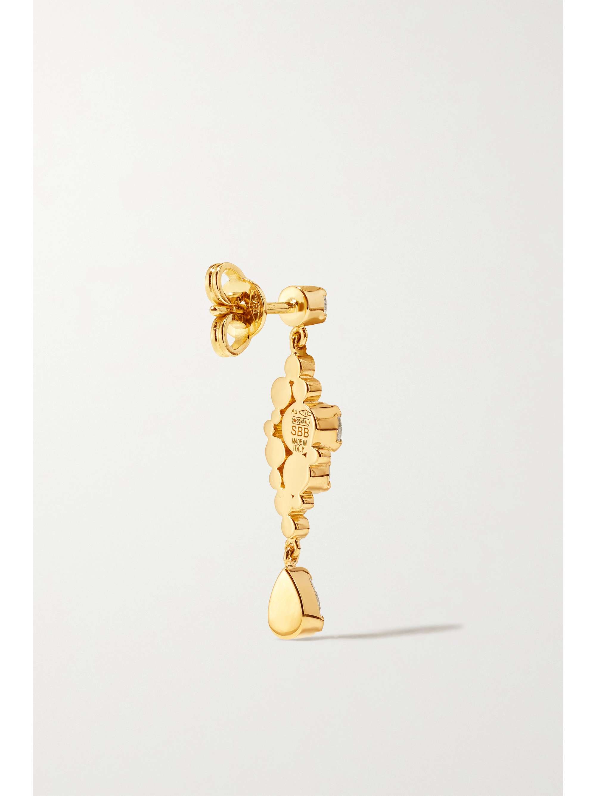 SOPHIE BILLE BRAHE Splash 18-karat gold diamond single earring
