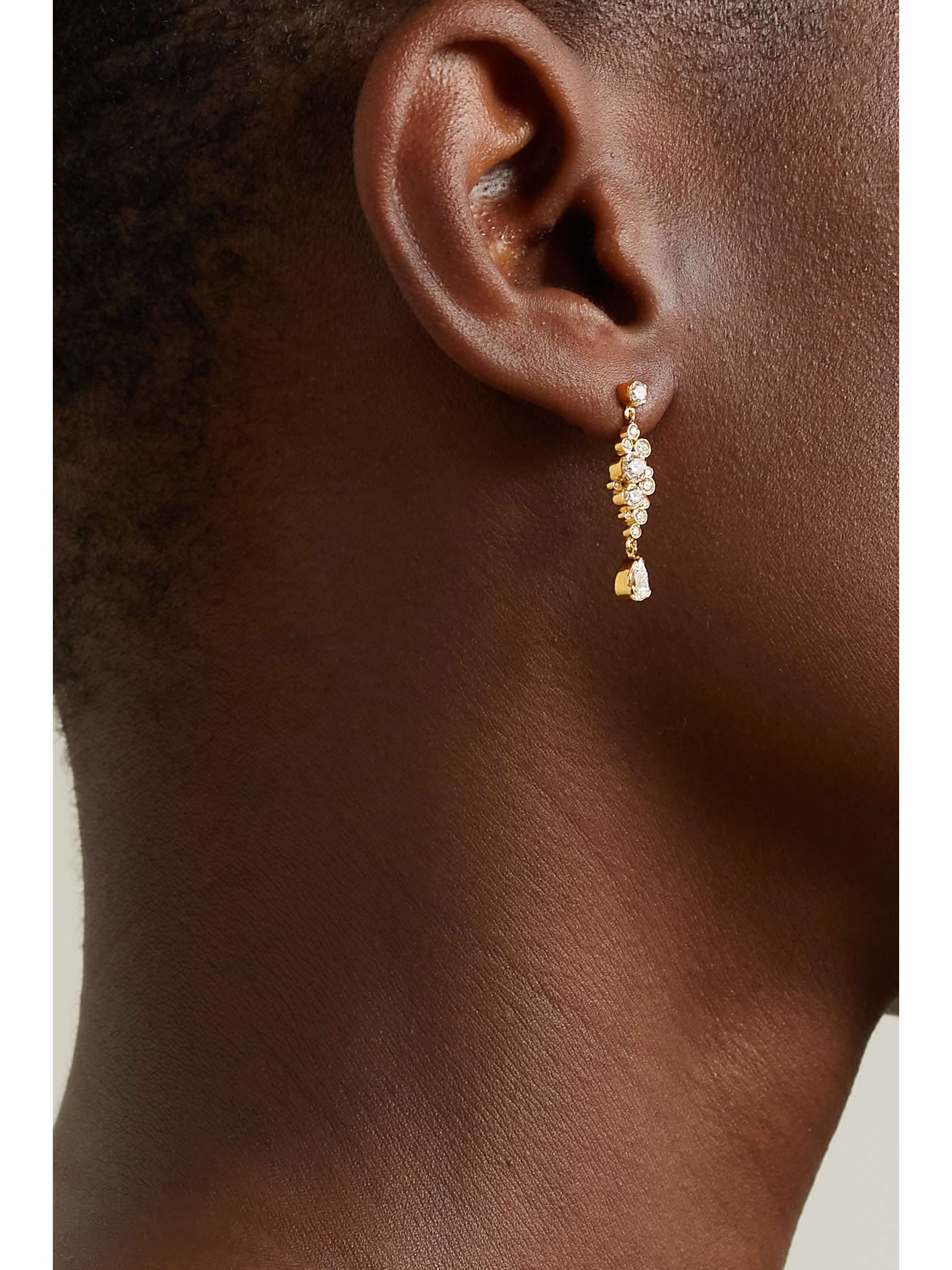 SOPHIE BILLE BRAHE Splash 18-karat gold diamond single earring
