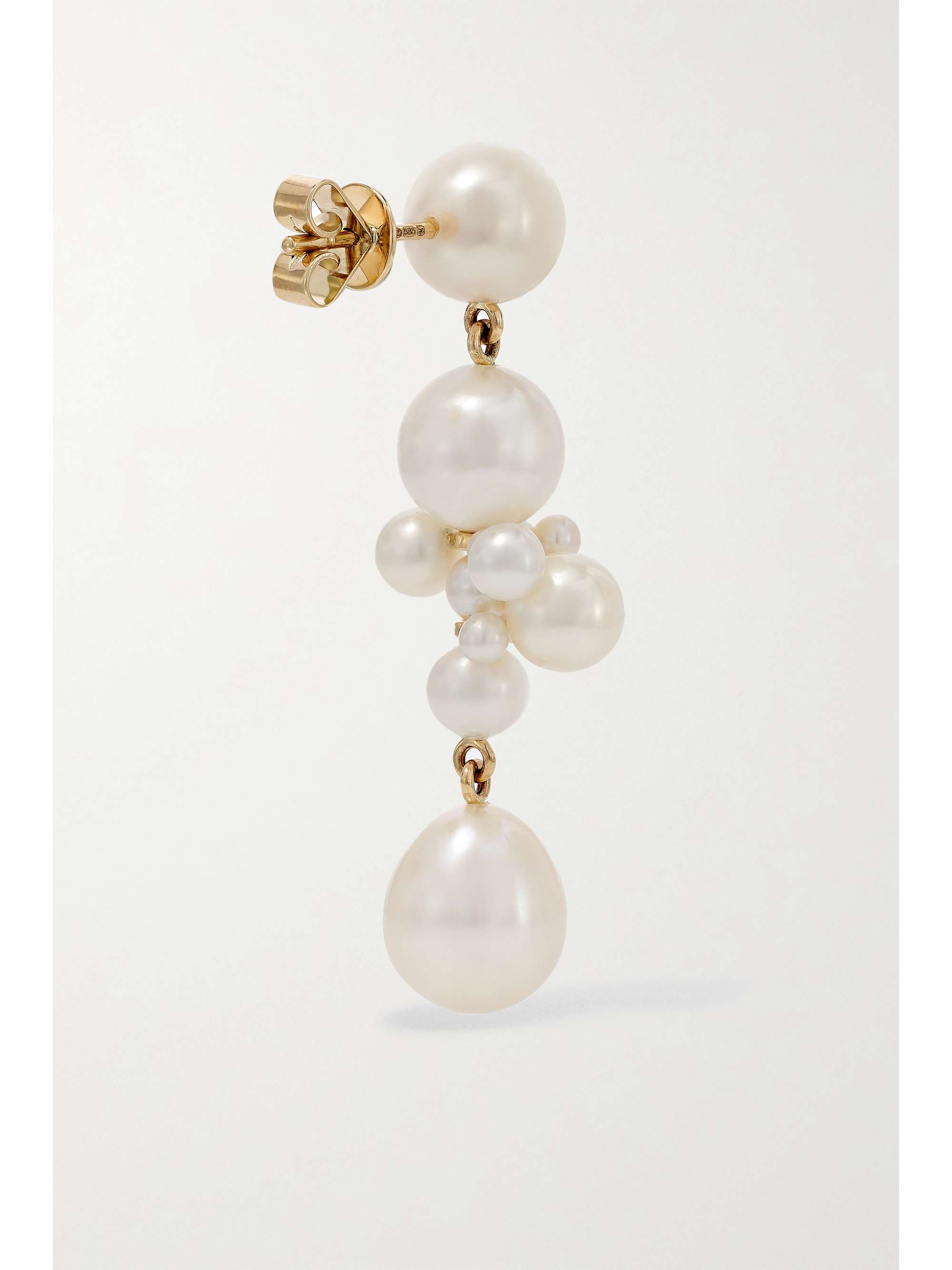 SOPHIE BILLE BRAHE Perle Splash 14-karat gold pearl single earring