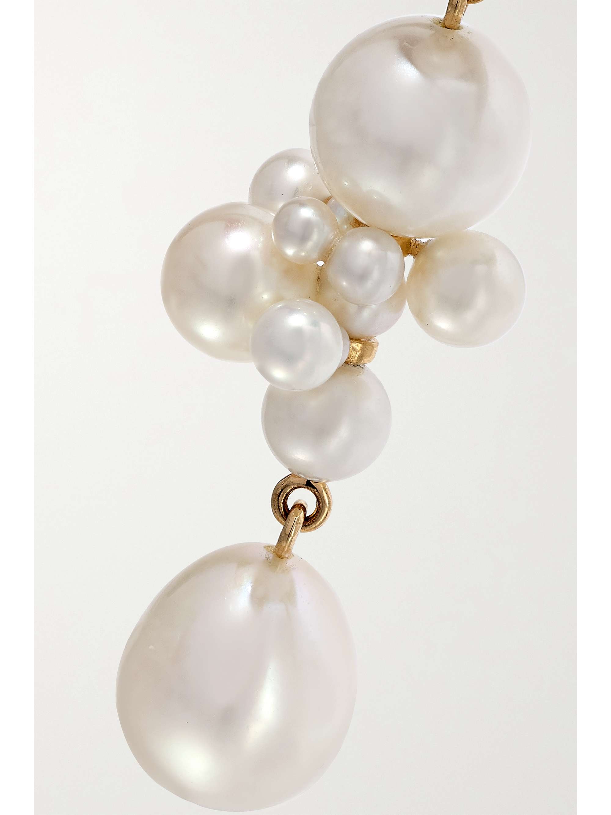 SOPHIE BILLE BRAHE Perle Splash 14-karat gold pearl single earring