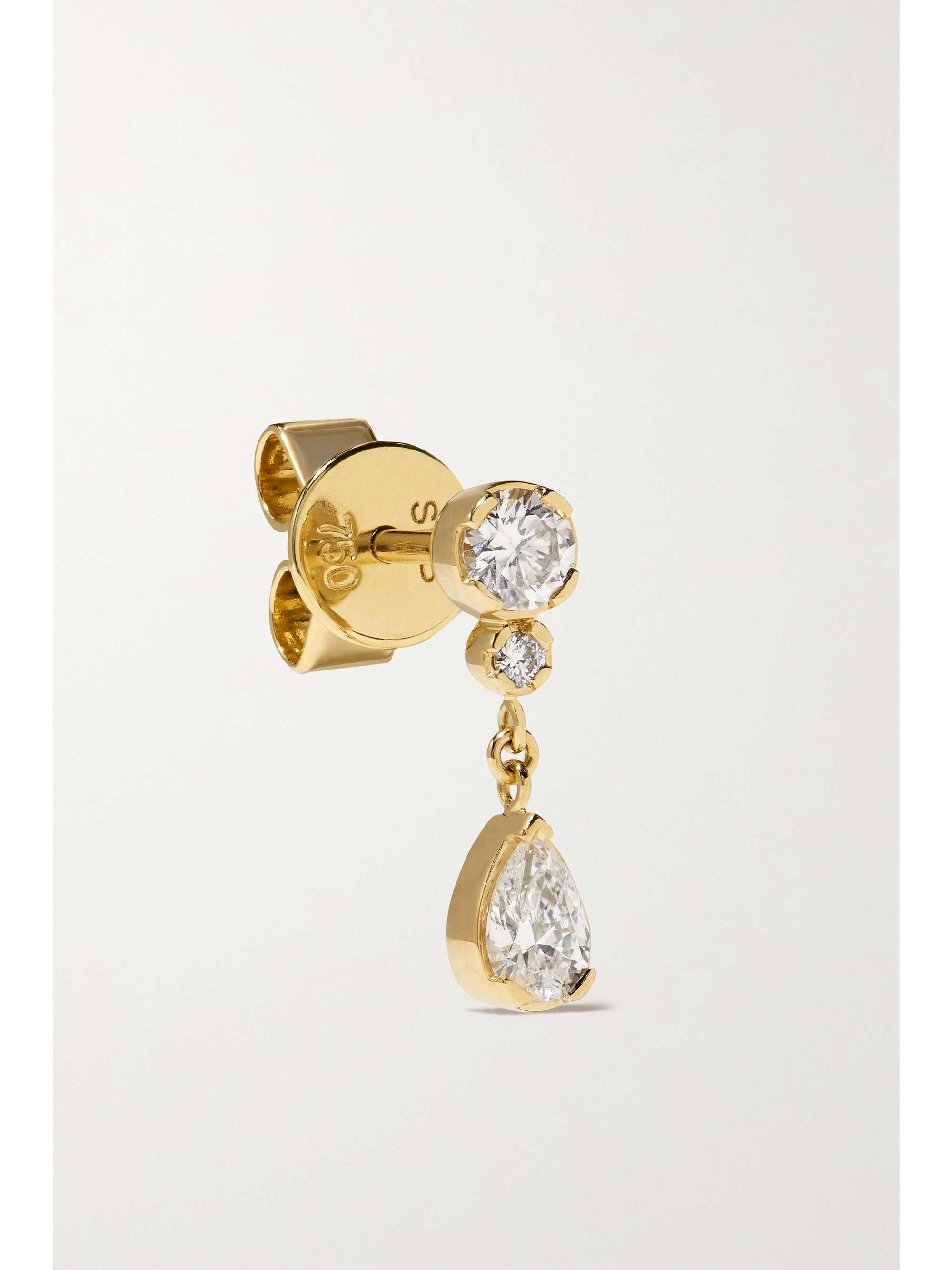 SOPHIE BILLE BRAHE Goutte 18-karat gold diamond single earring